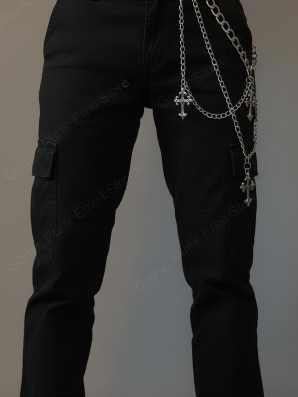 Layered Emo Punk Pants Necklace