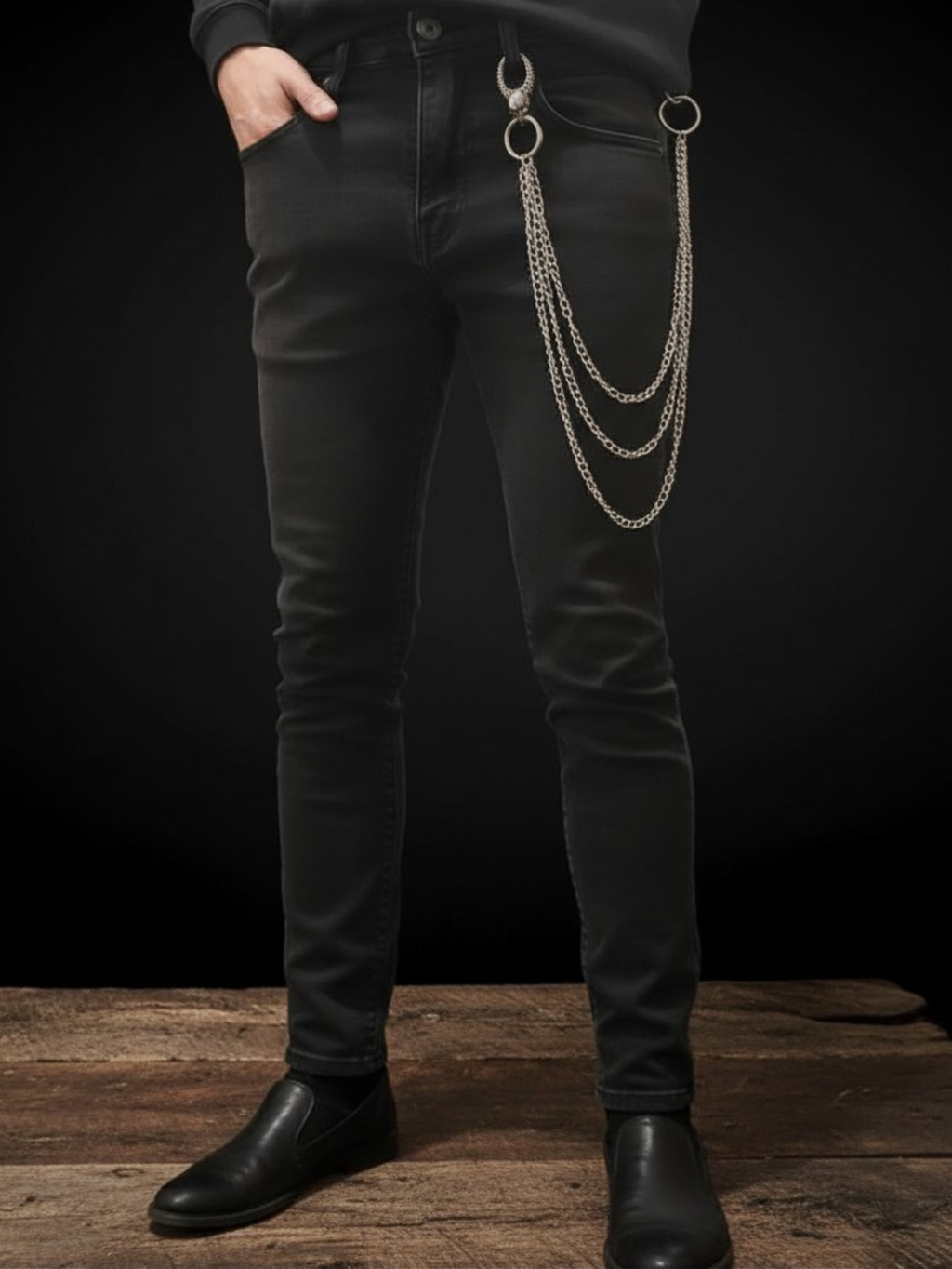 Skull Clasp Pants Chain
