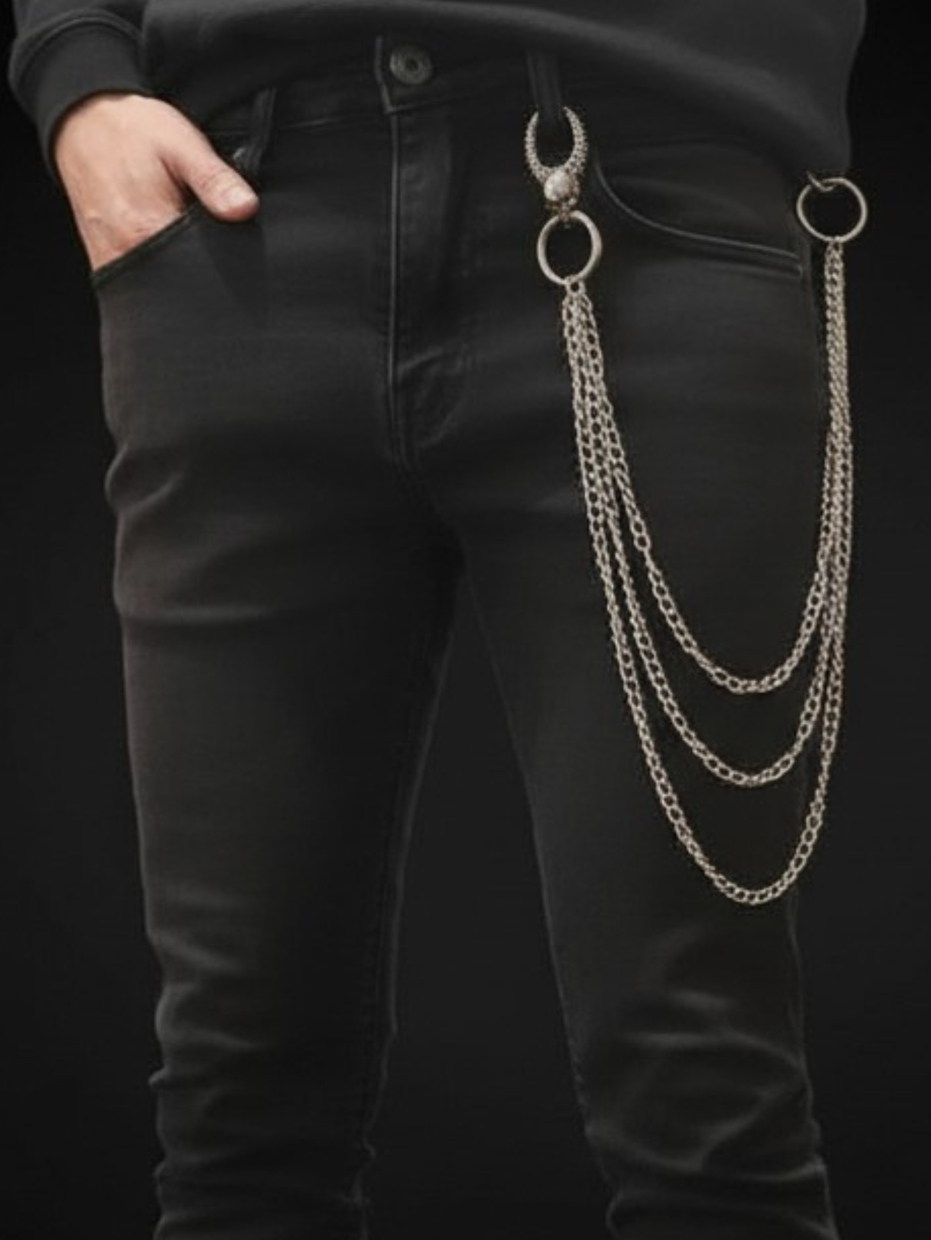 Skull Clasp Pants Chain