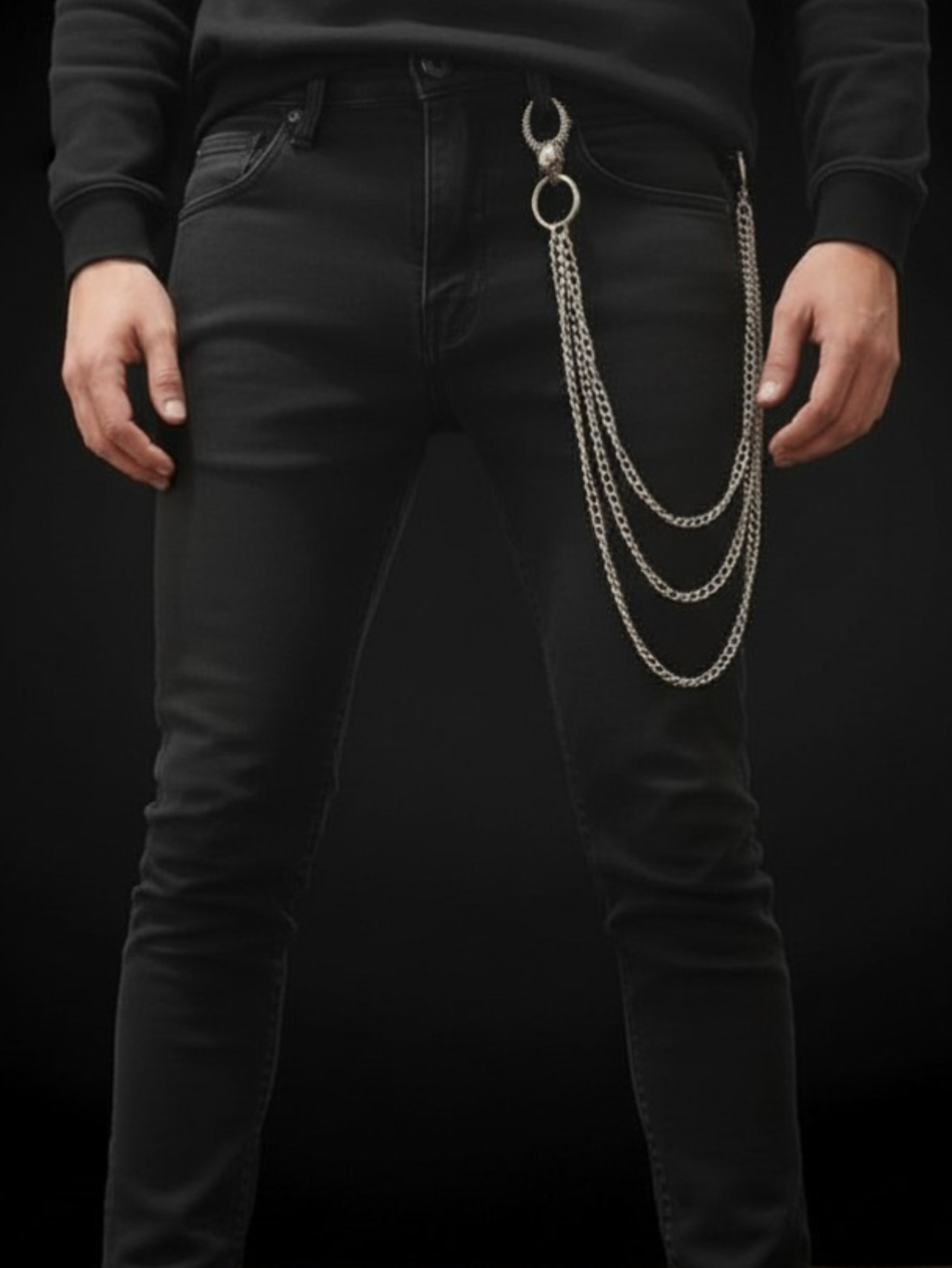 Skull Clasp Pants Chain