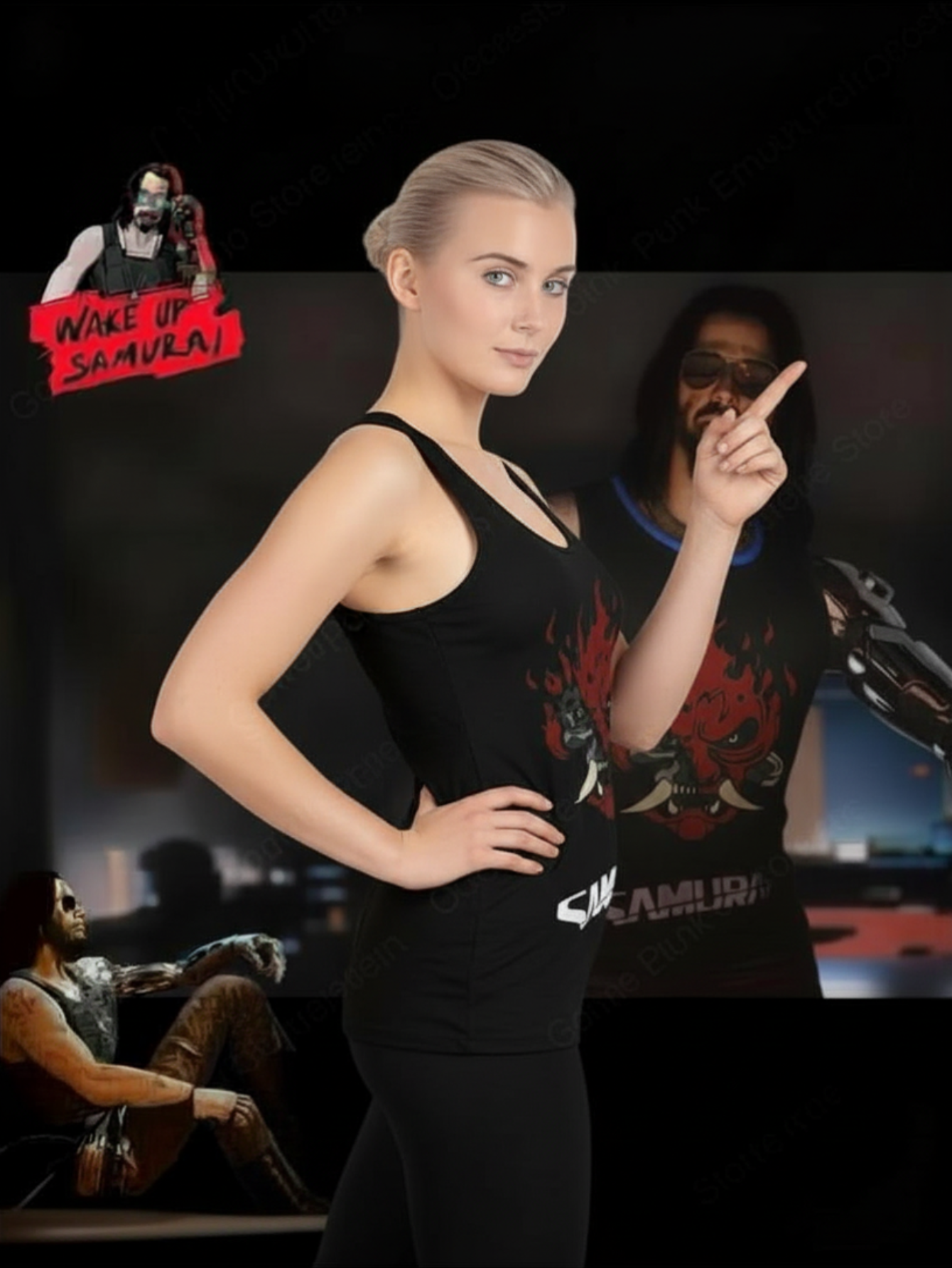 Johnny Silverhand Cosplay Tank Top