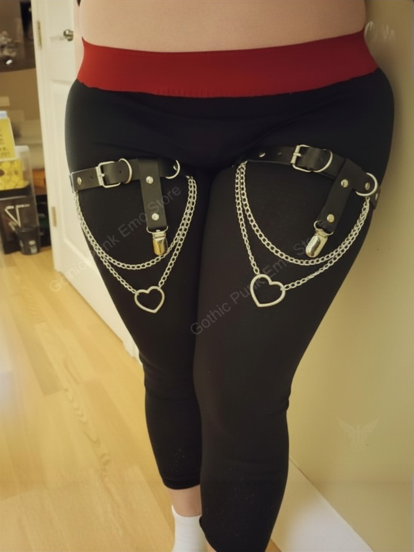 Heart leg garters Plus Size 1X 2X 3X