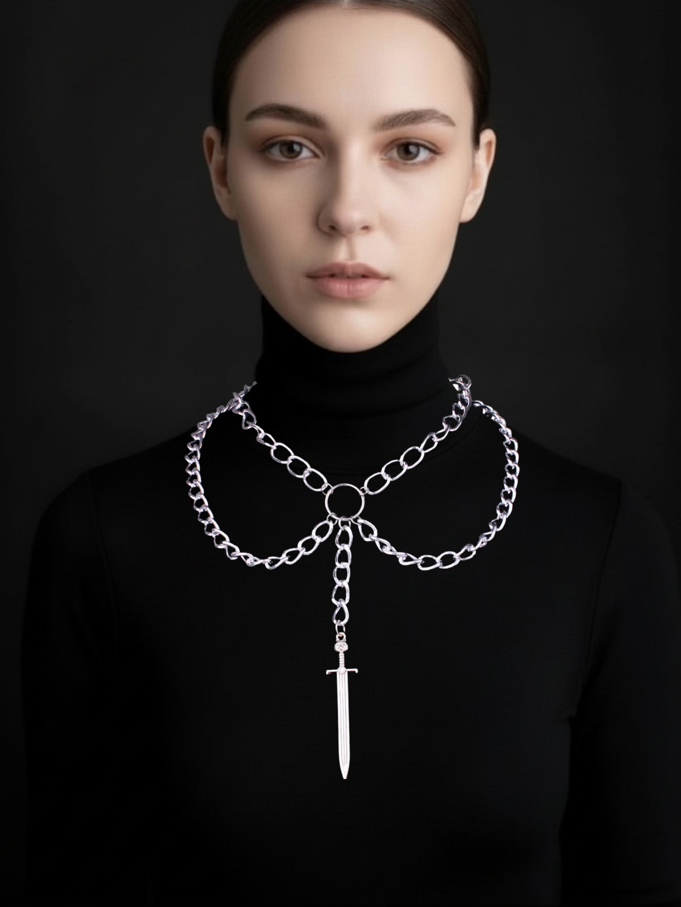 Samurai Dagger Sword Necklace