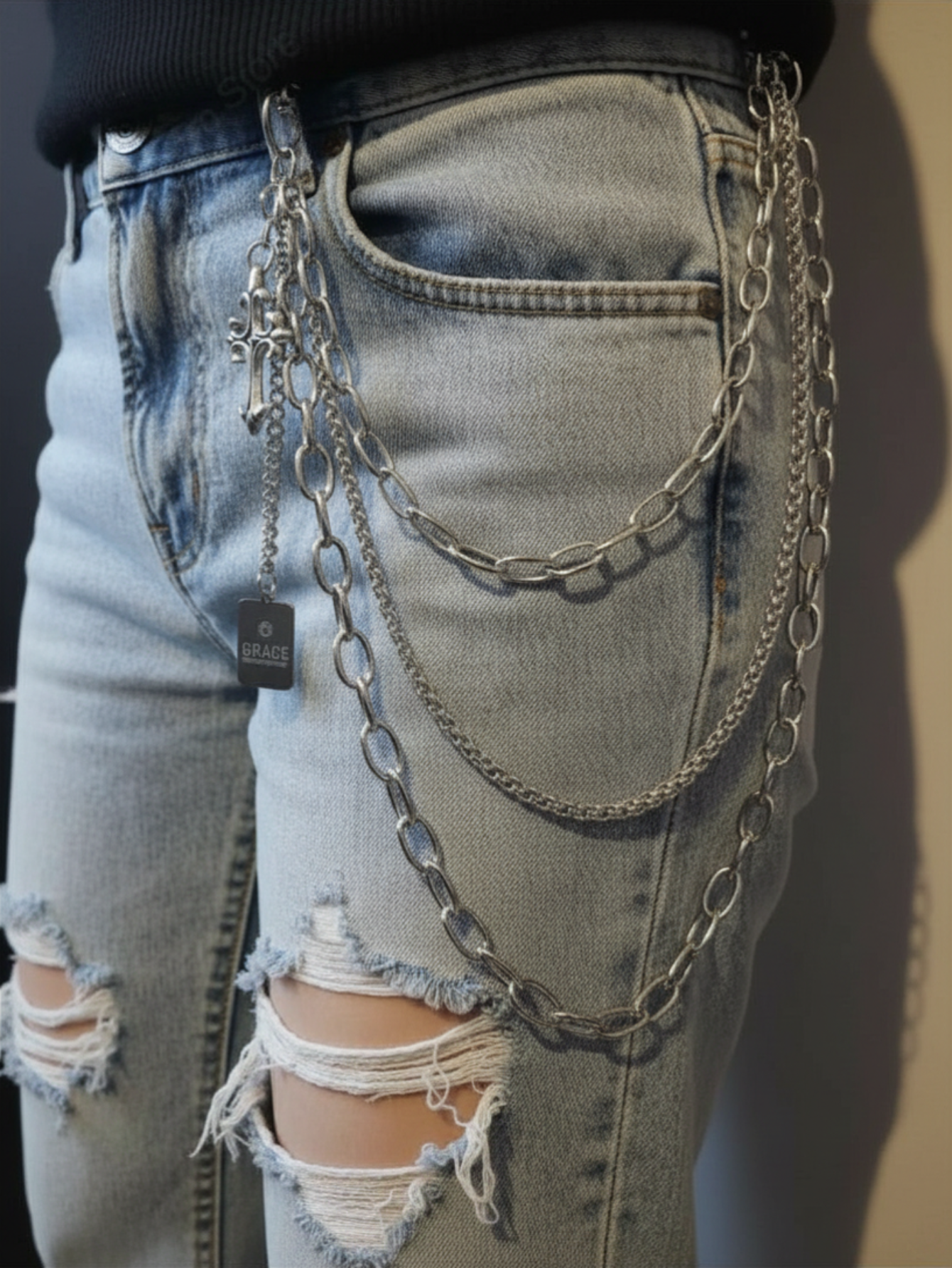 Cross Grace Charm Pants Chain
