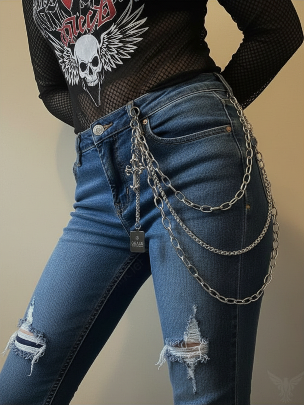 Cross Grace Charm Pants Chain