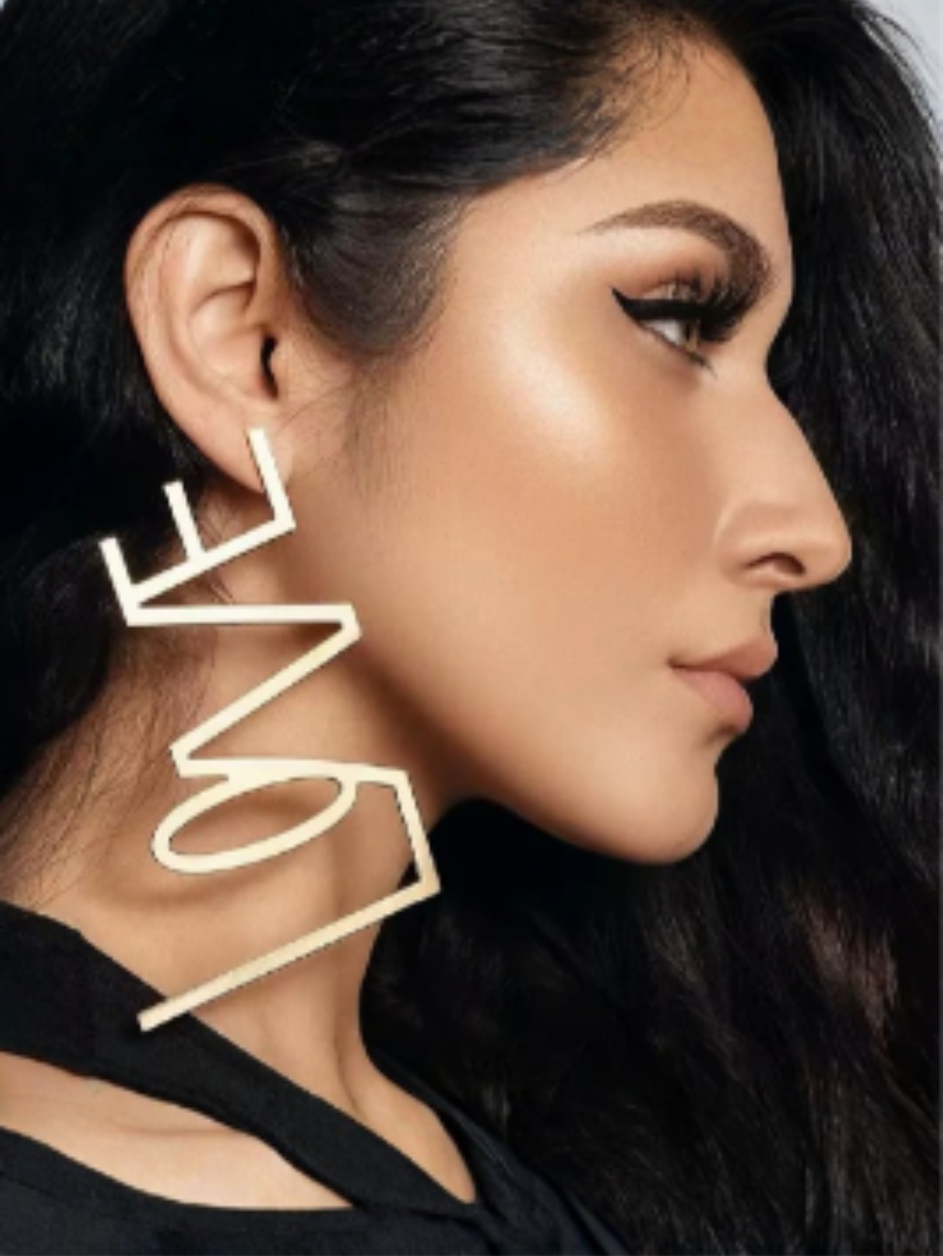 Gold Love Earrings