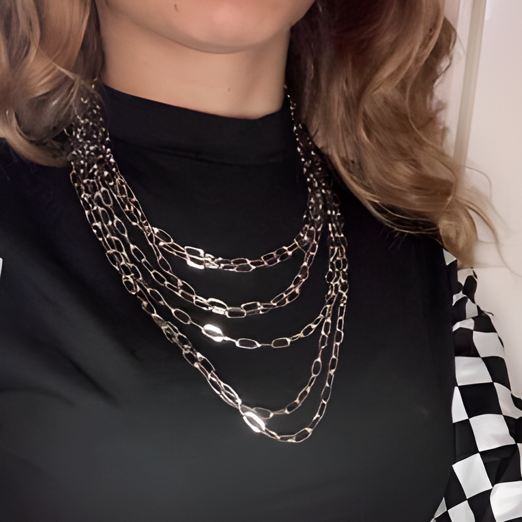 Layered Y2K Chain Necklace