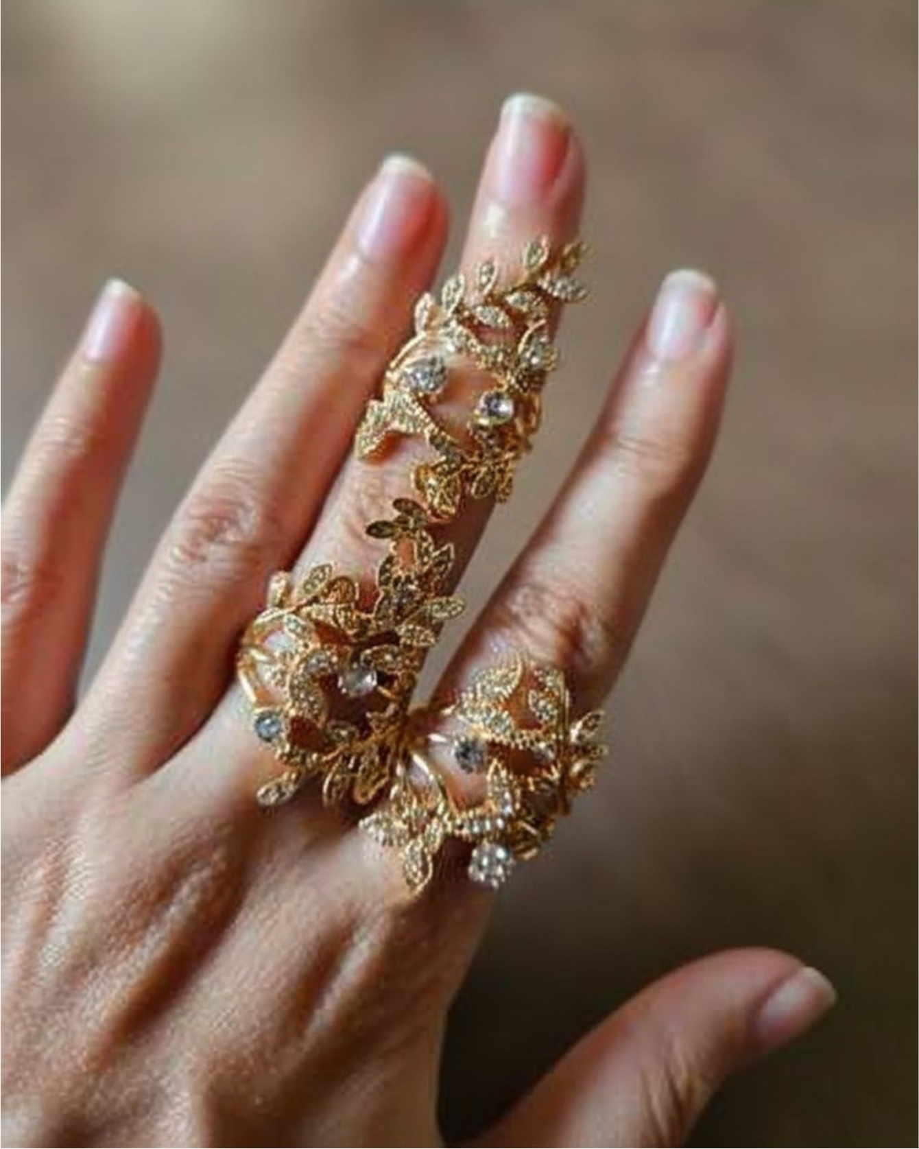 Gold Wedding Ring Chain Wrap