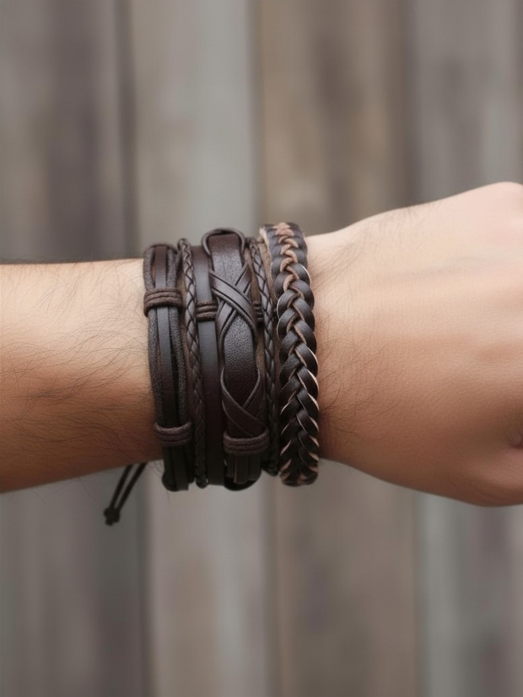 Brown Bracelet 5pc Set