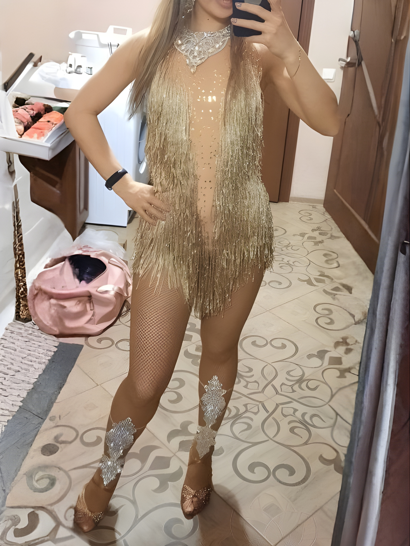 Tina Turner Fringe Dance Costume