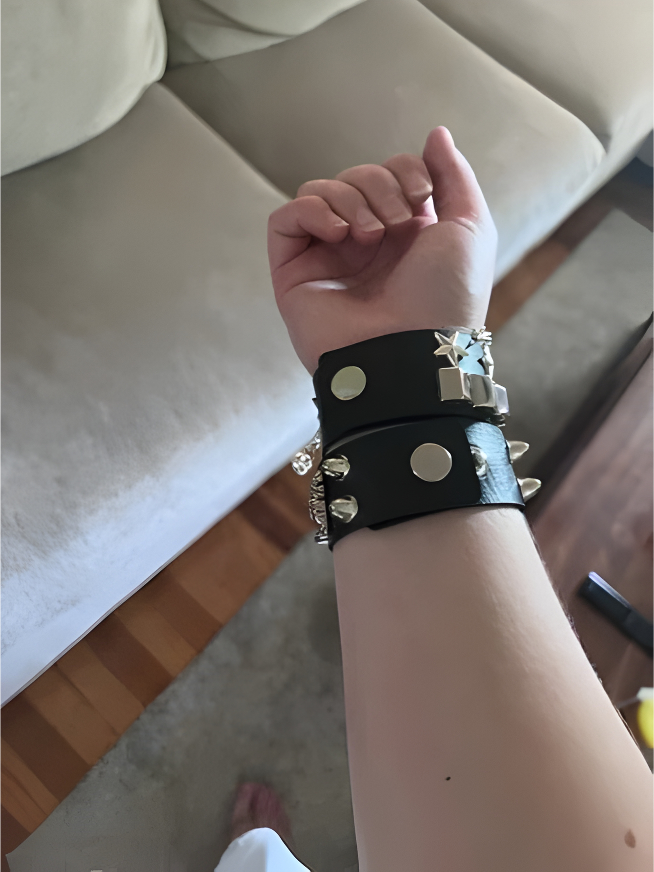 Punk Cuff Bracelet 2PC Set