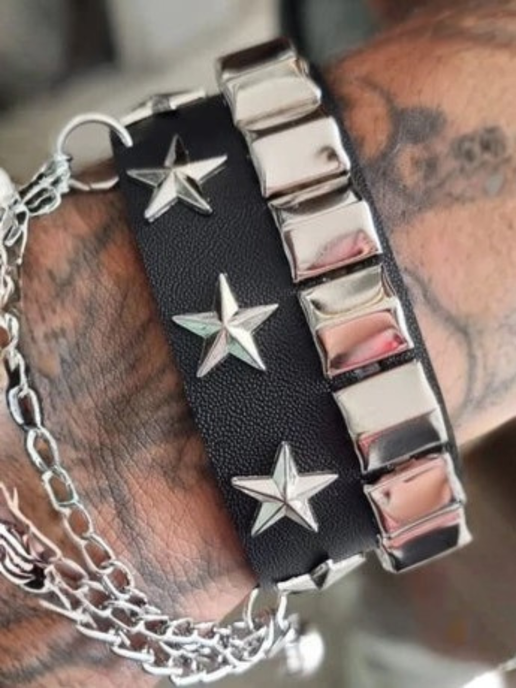 Punk Cuff Bracelet 2PC Set