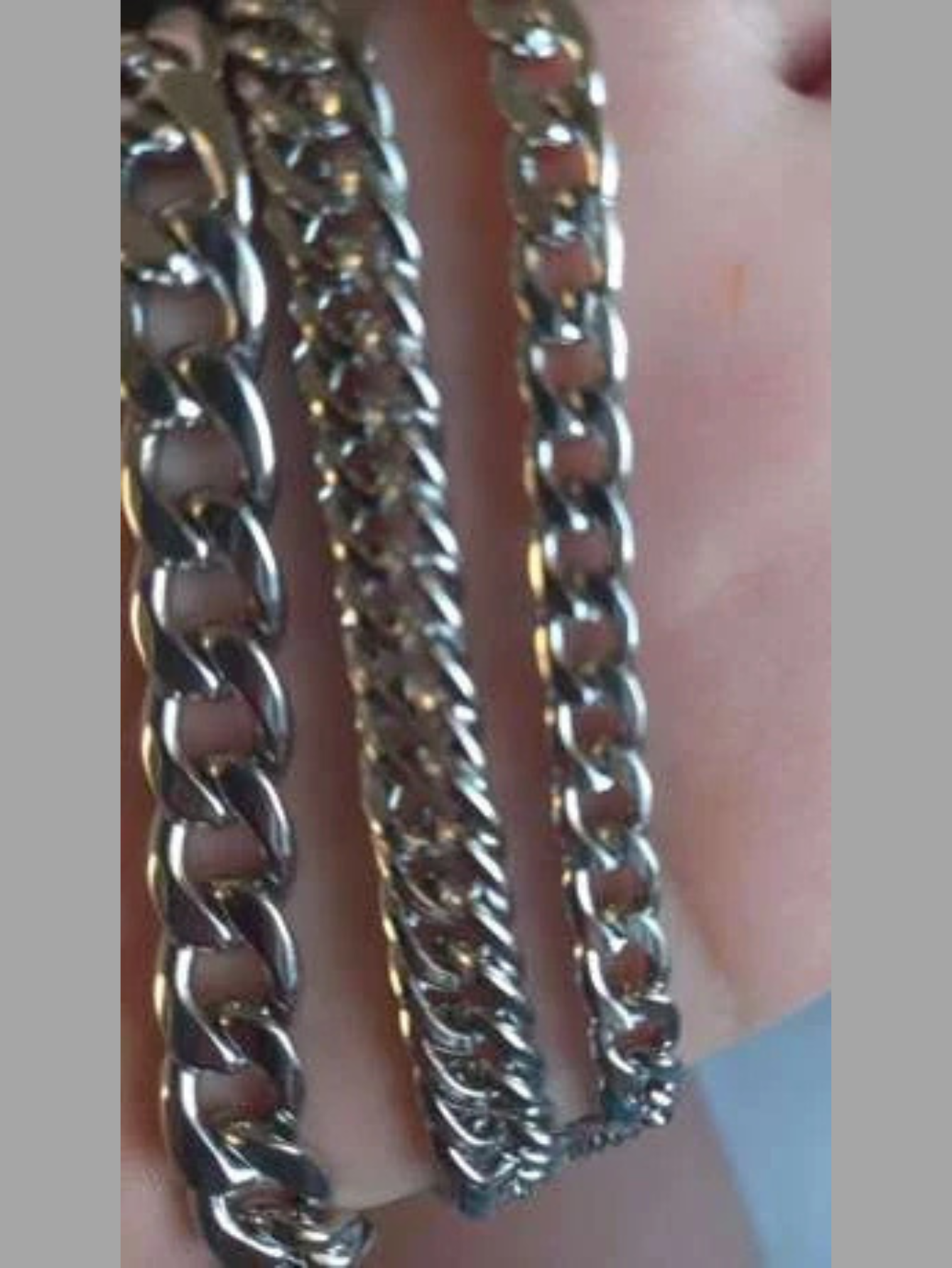 3pc Cuban Link Necklace Set