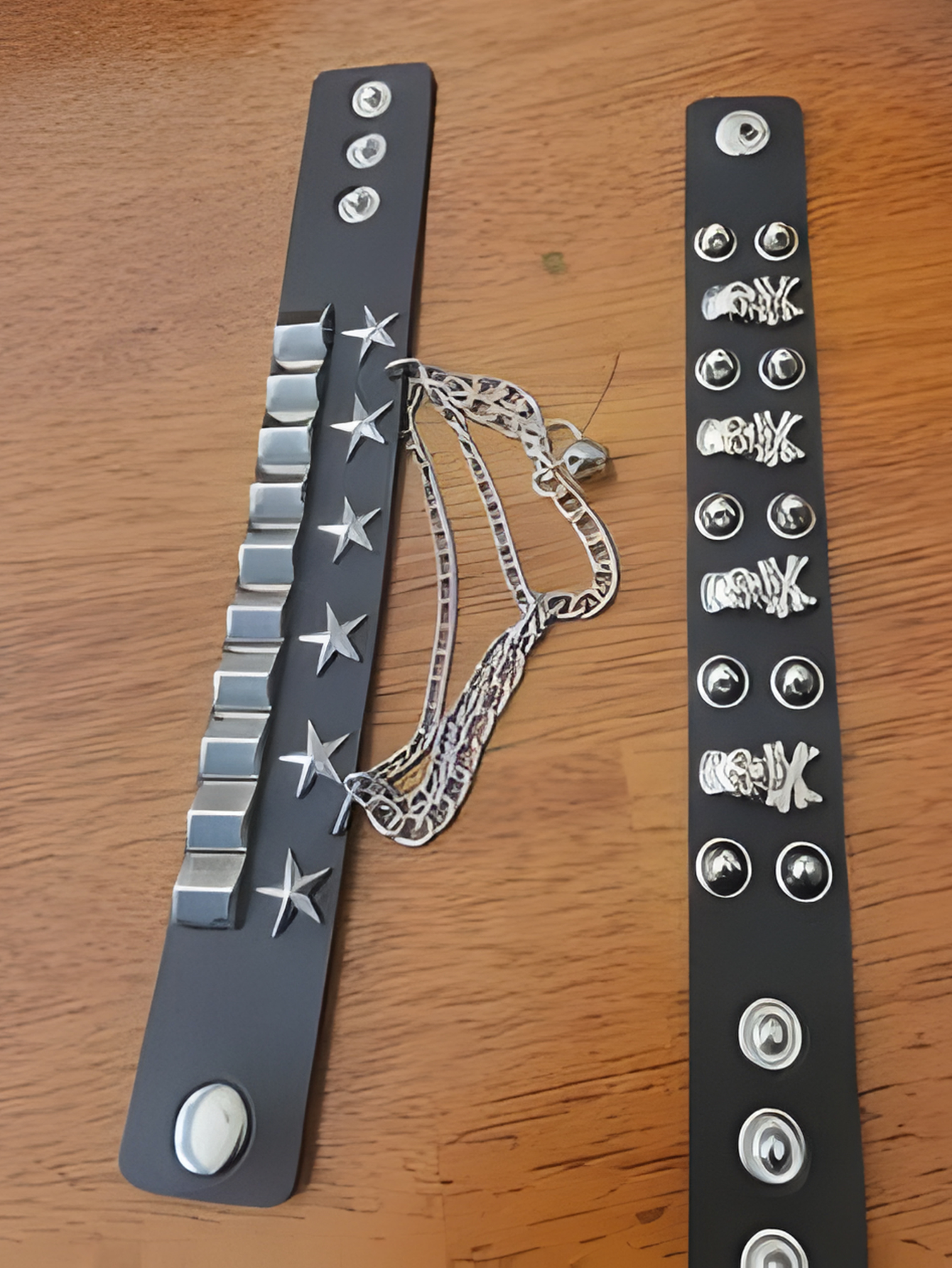 Punk Cuff Bracelet 2PC Set