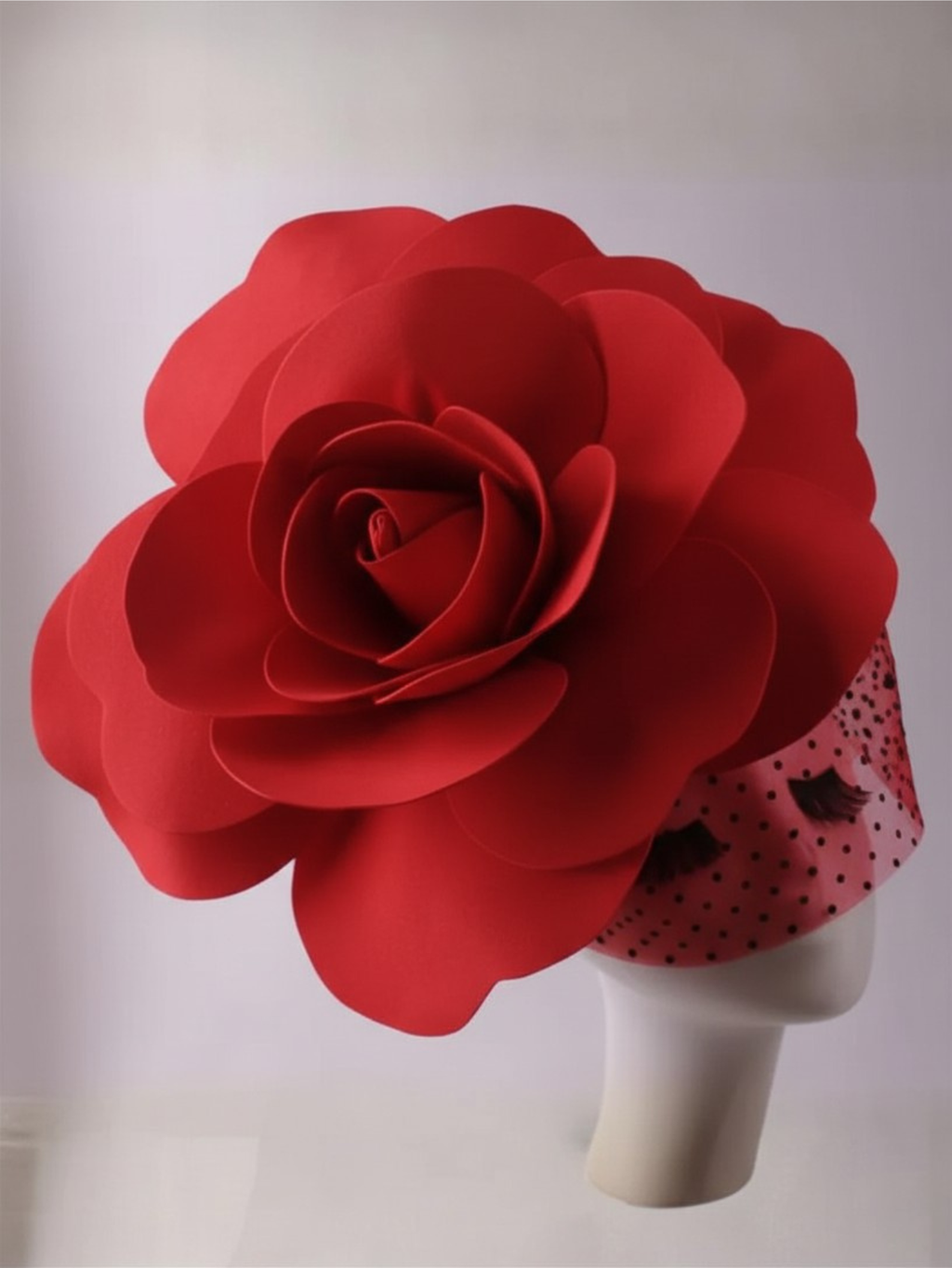Drag Queen  Flower Hat With Veil