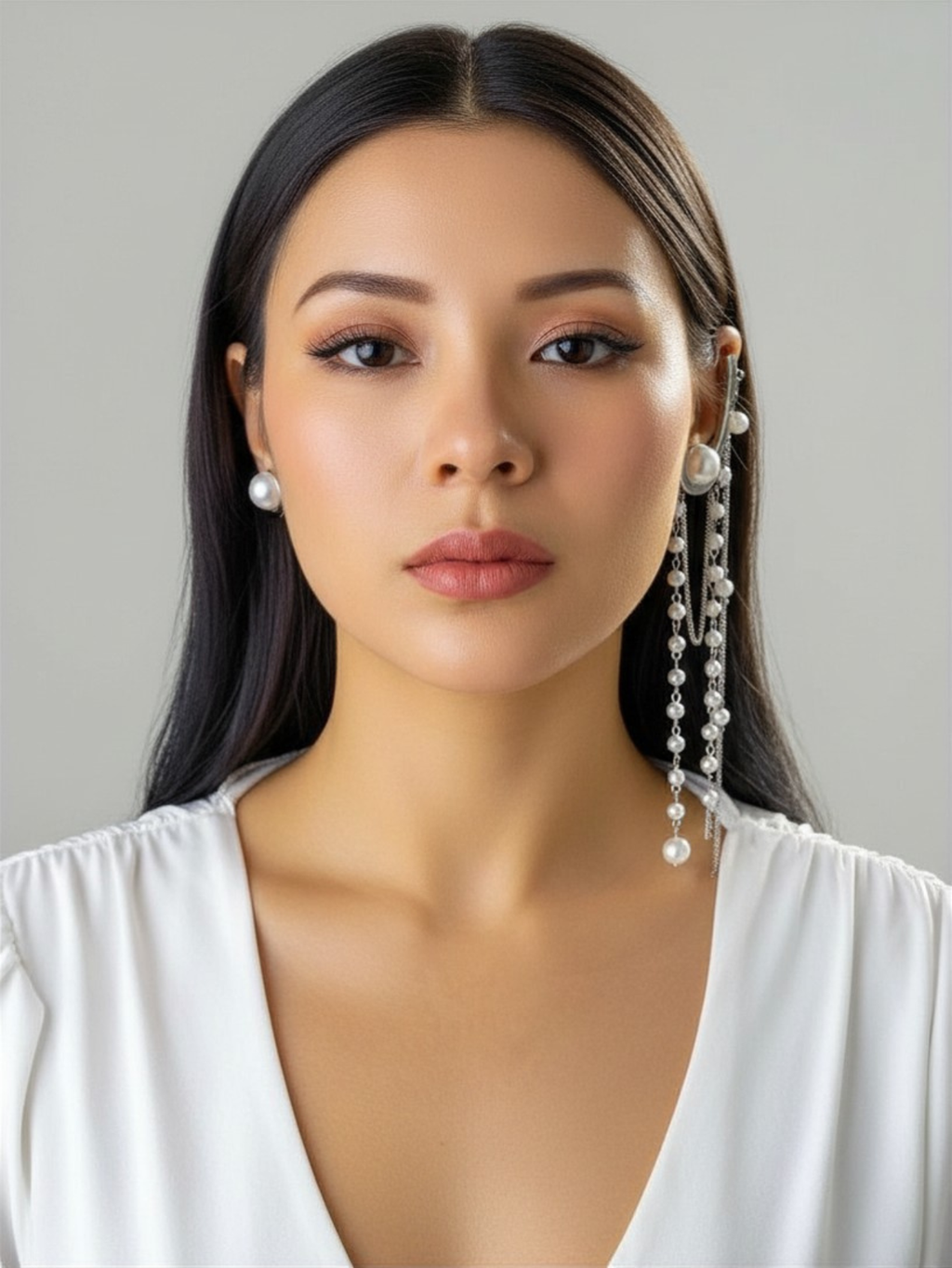 Pearl Chain Ear Cuf