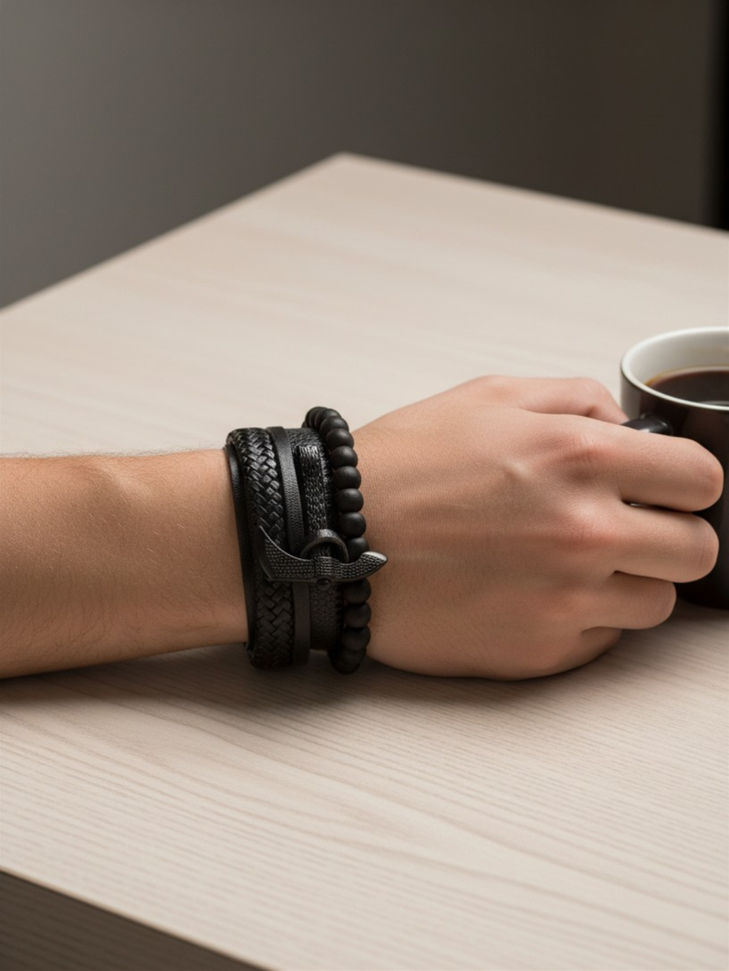 Black Axe Bracelet 4pc Set
