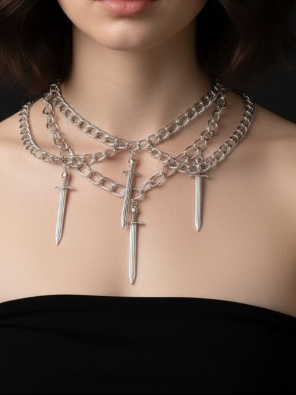 Samurai Dagger Sword Necklace