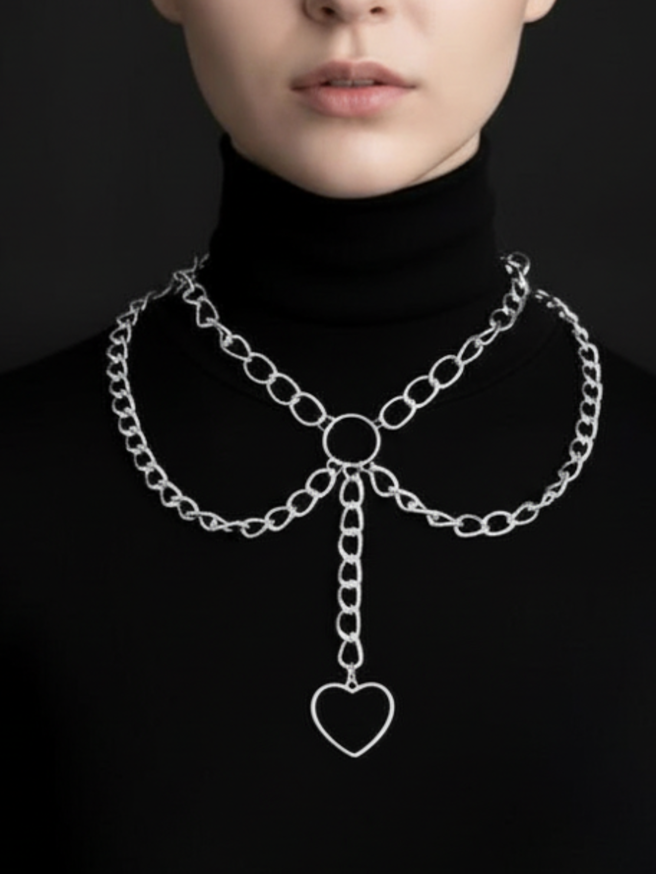 Gothic Heart Necklace