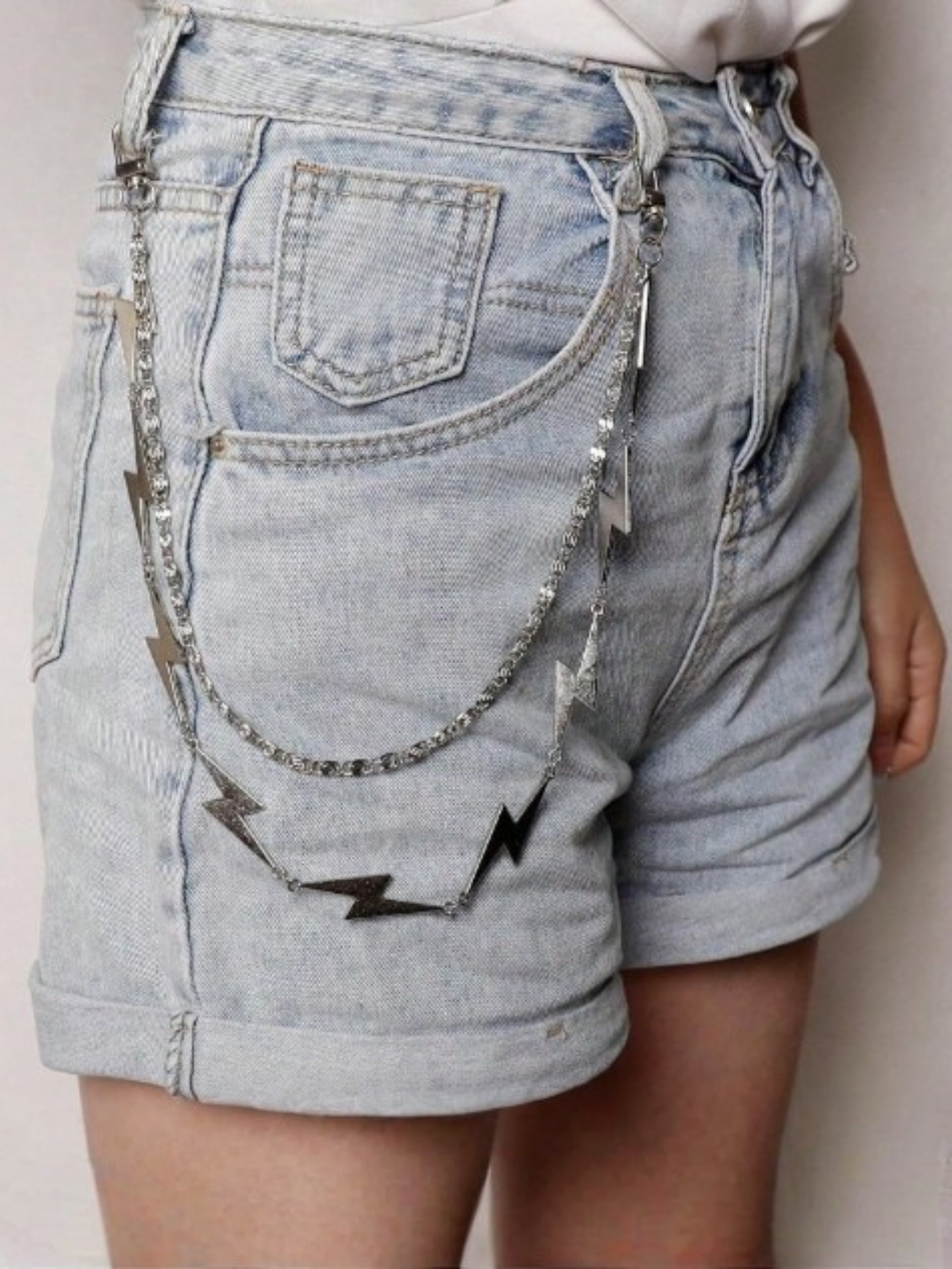 Lightning Bolt Flash Pants Chain