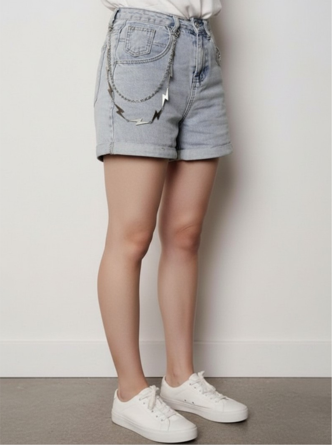 Lightning Bolt Flash Pants Chain