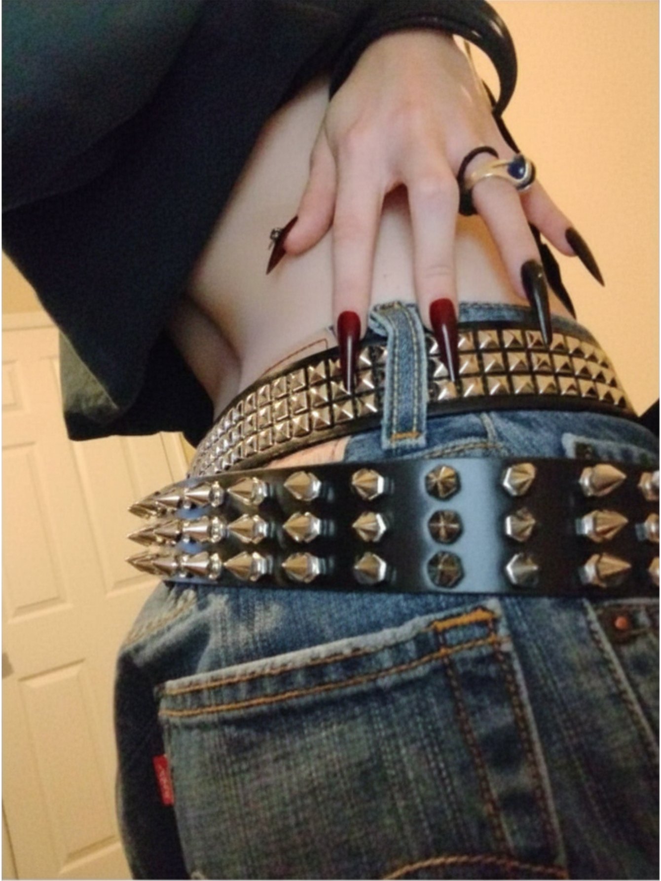 Gun Bullet Tree Spiked Belt