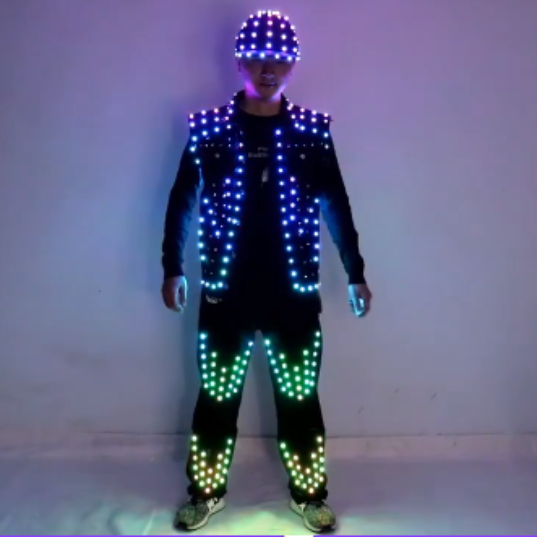 Men Led Light Costume