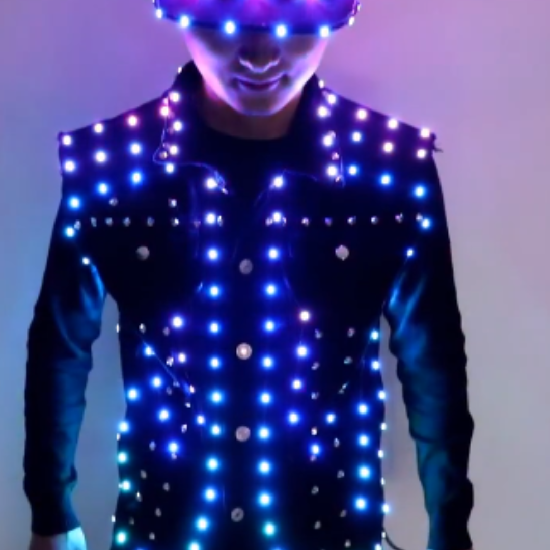 Men Led Light Costume