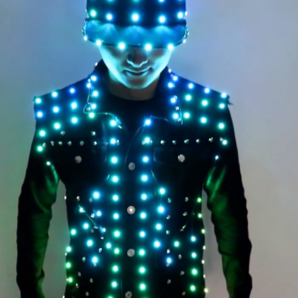Men Led Light Costume