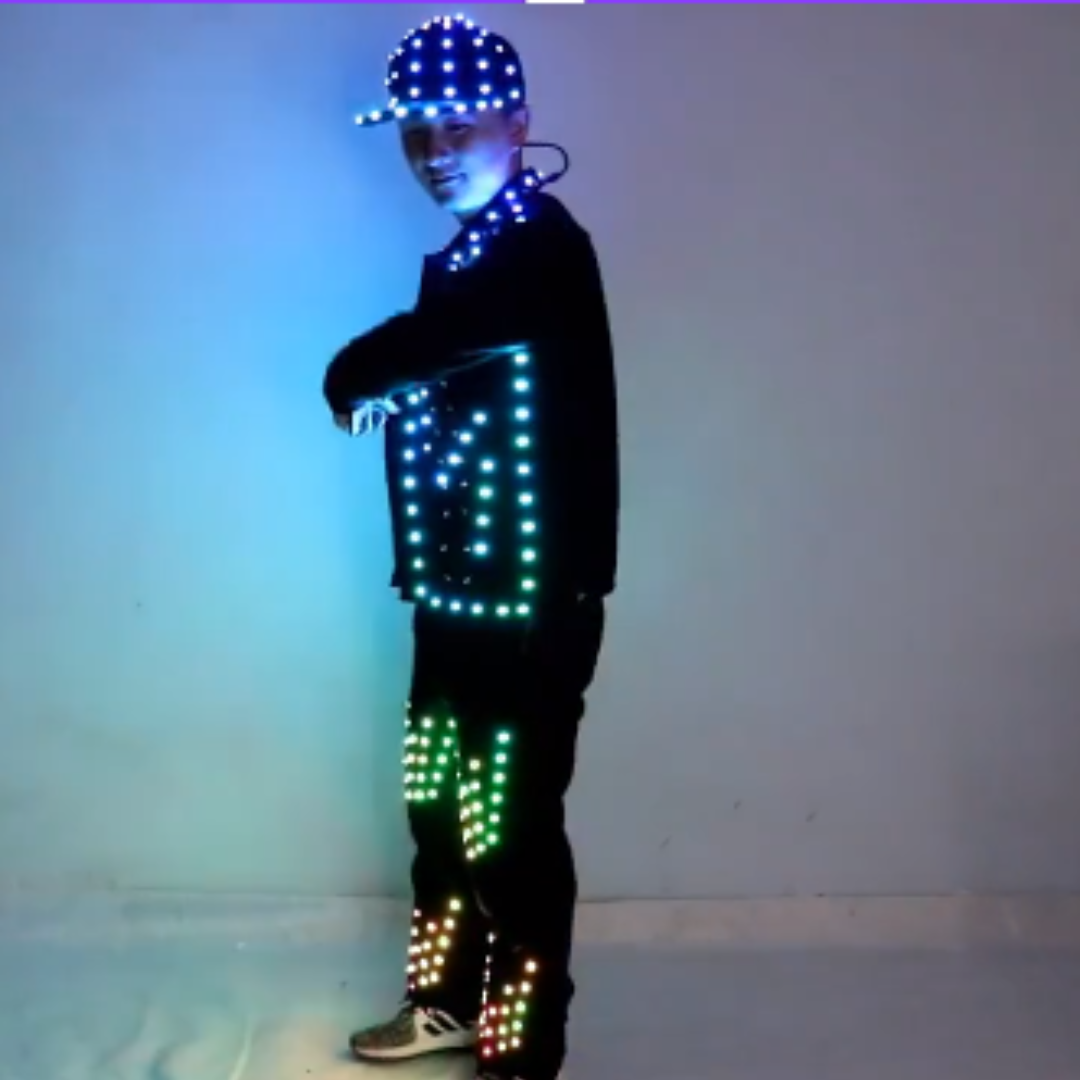 Men Led Light Costume