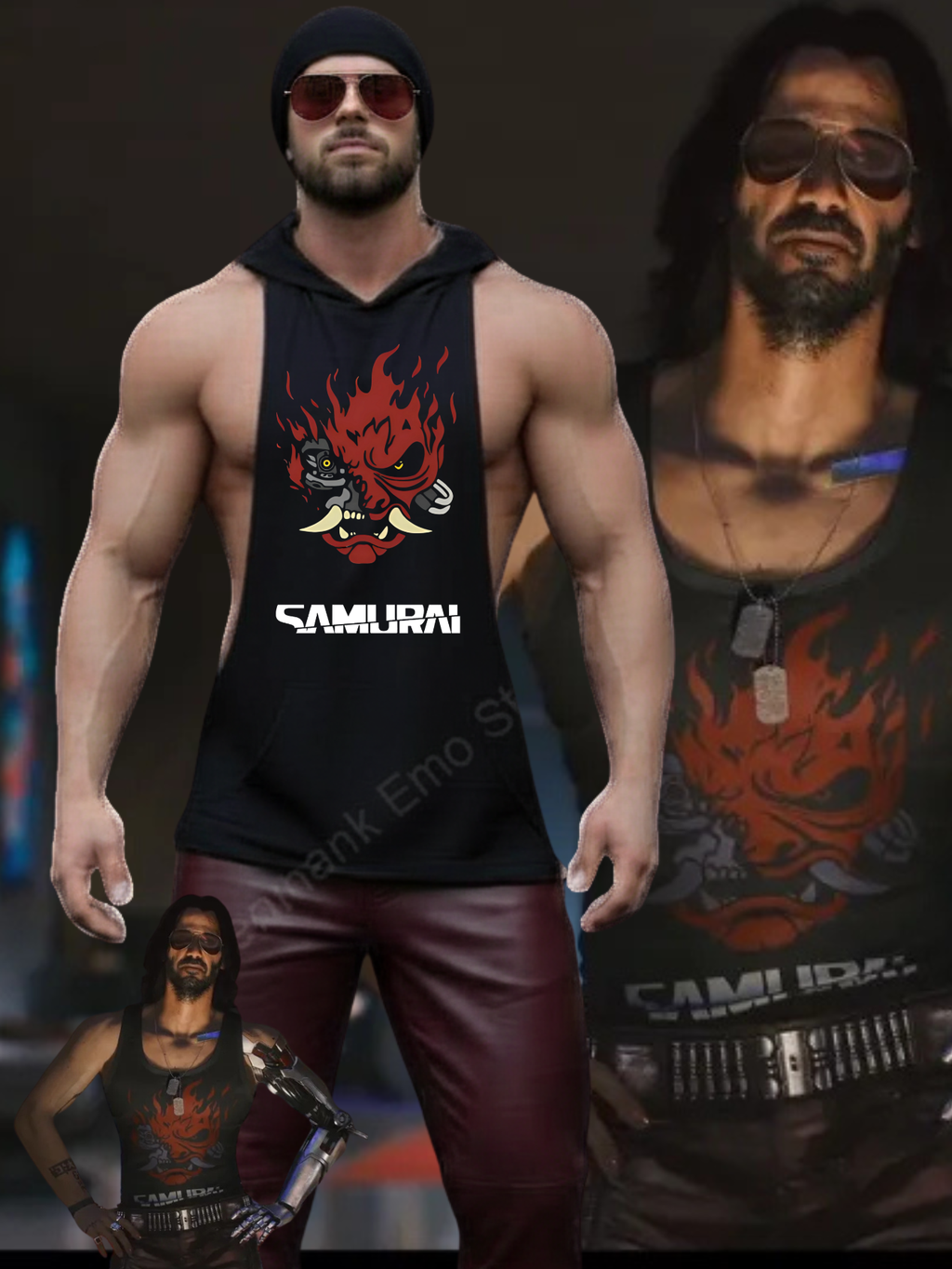 Johnny Silverhand Cyberpunk 2077 Tank Hoodie