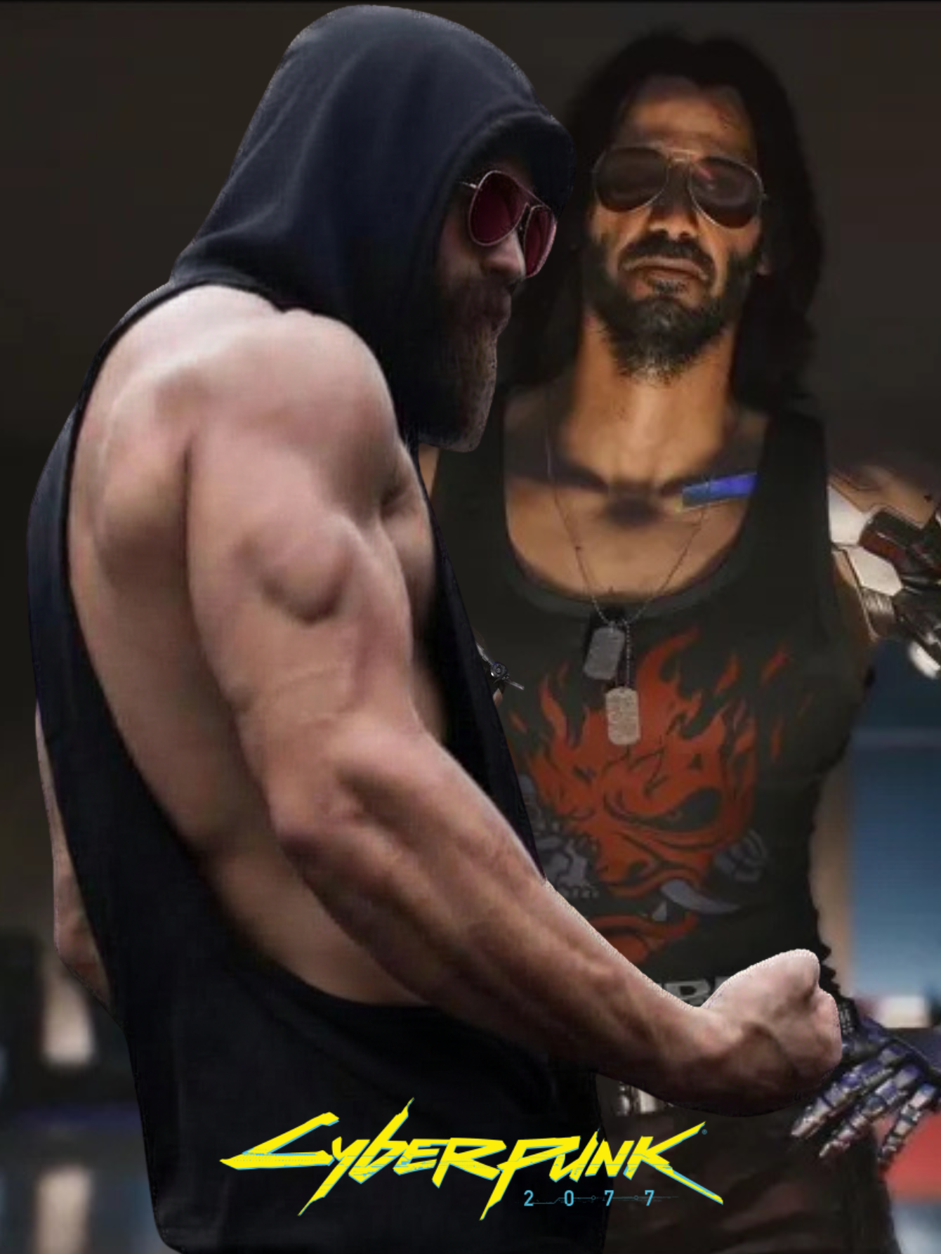 Johnny Silverhand Cyberpunk 2077 Tank Hoodie