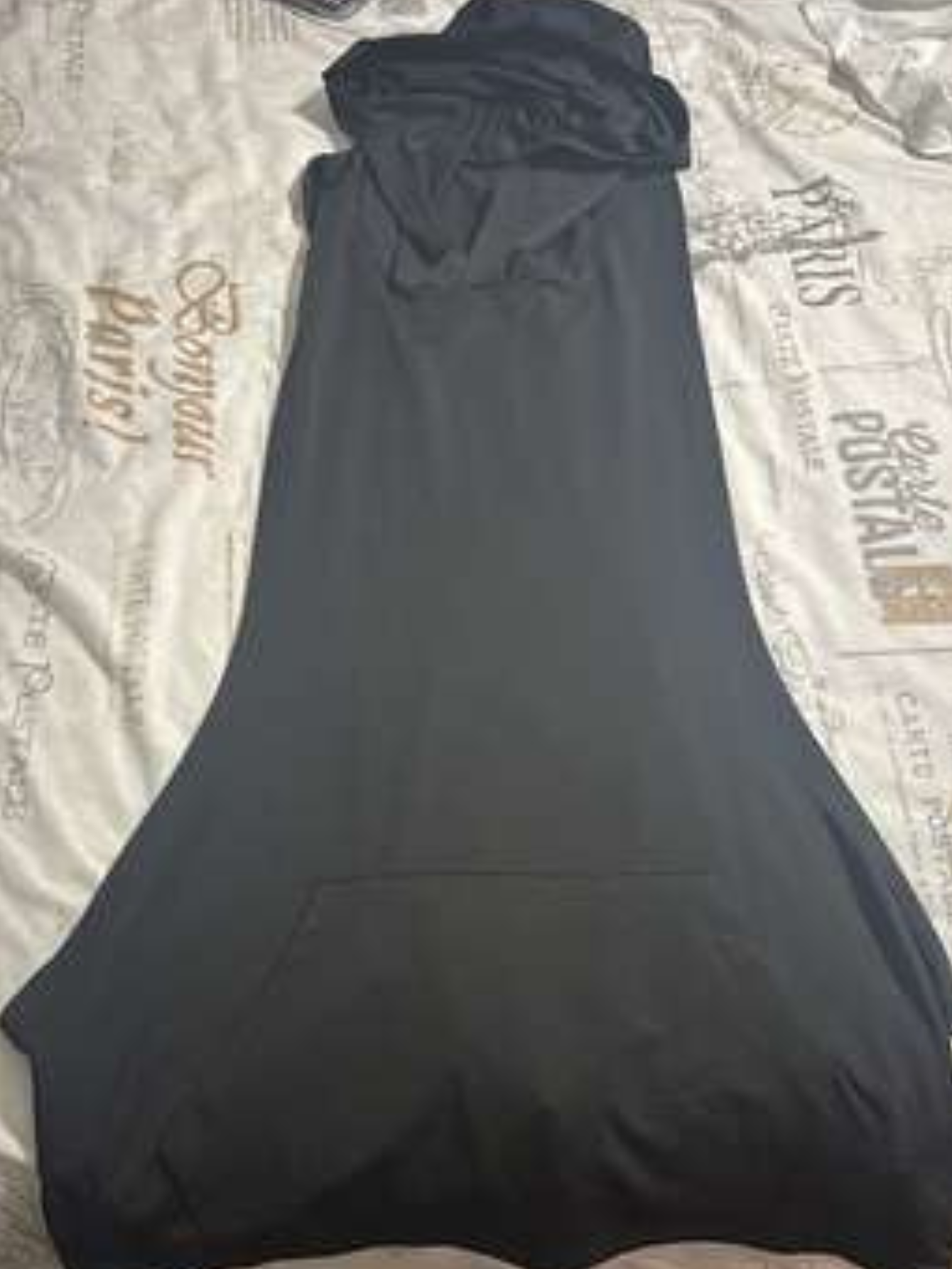 Black Sleeveless Hoodie