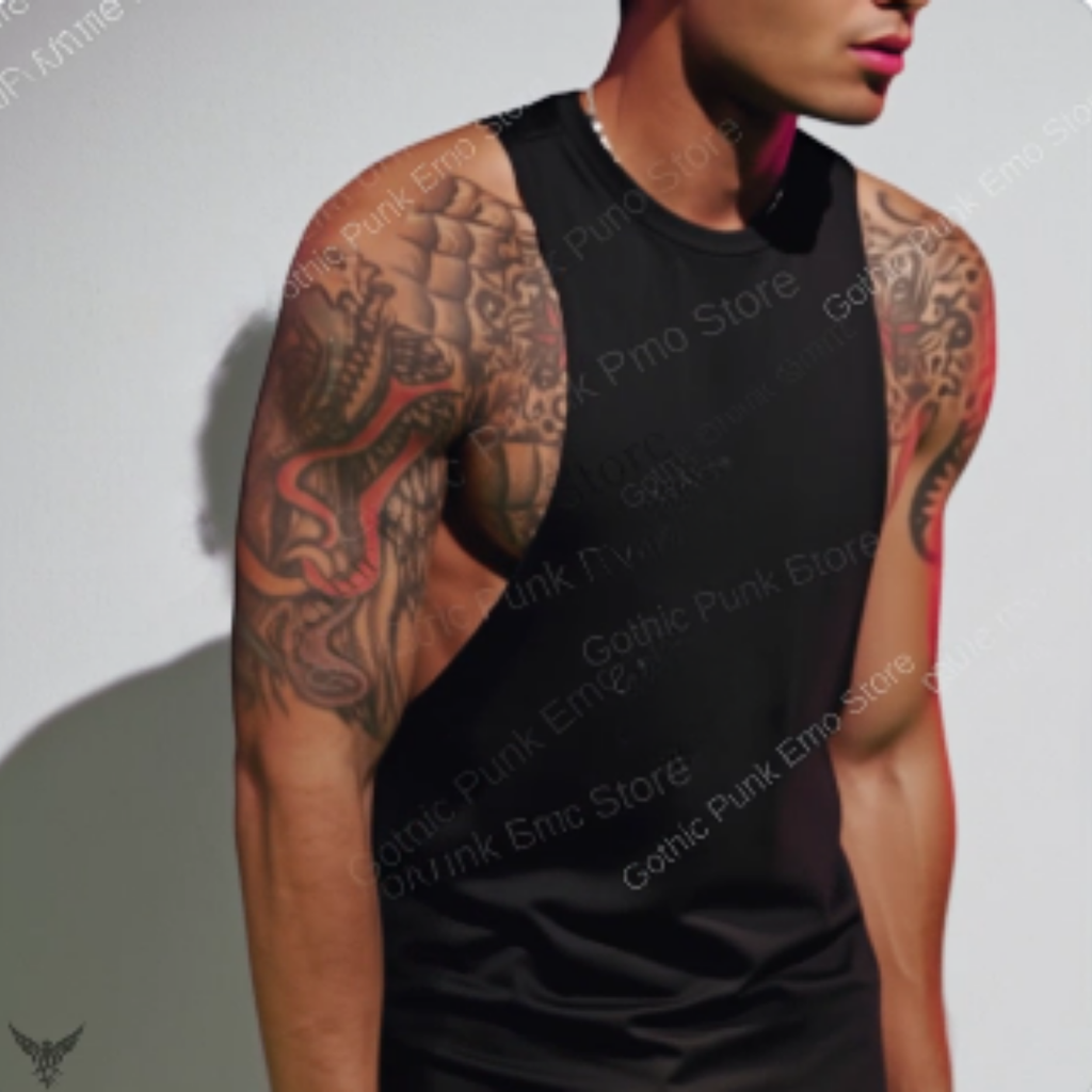 Deep Cut Muscle Tank Top Shirt