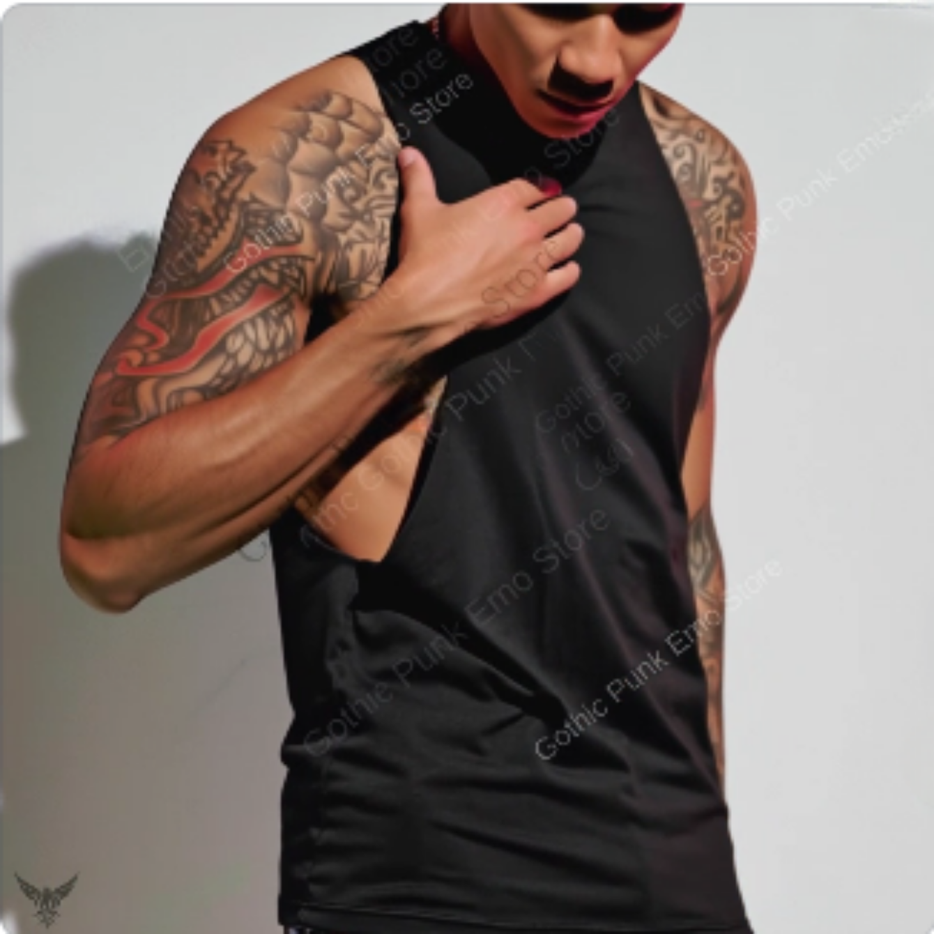 Deep Cut Muscle Tank Top Shirt