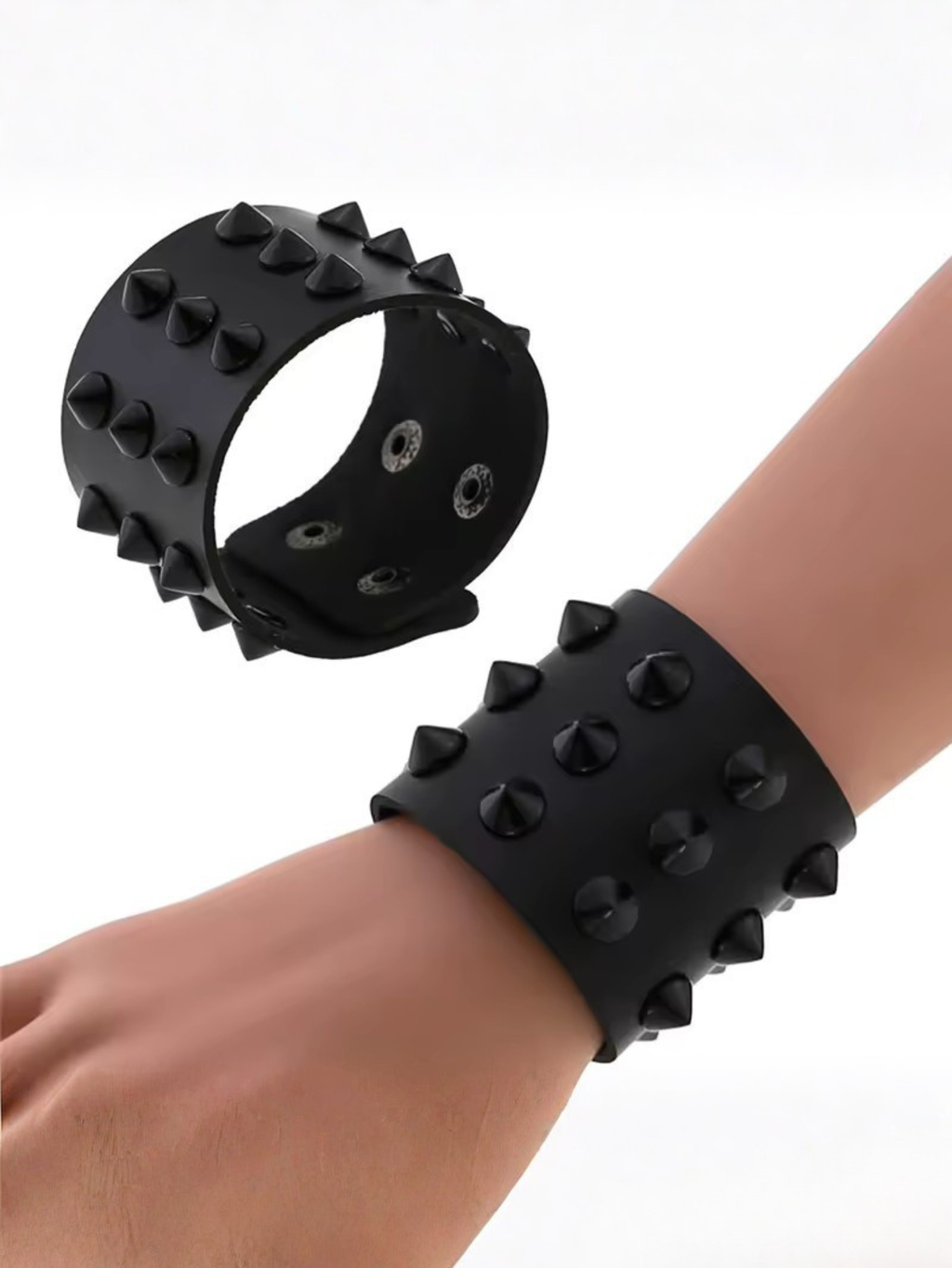 Black Stud Spiked Bracelet