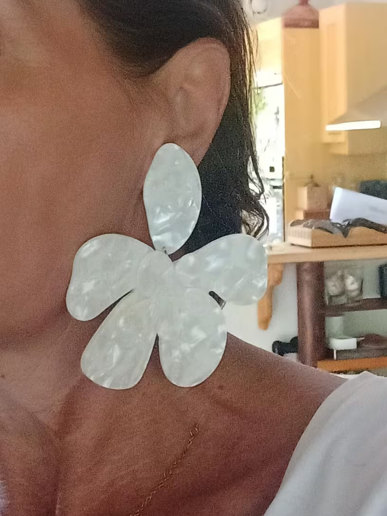 Flower Ceramic Earrings