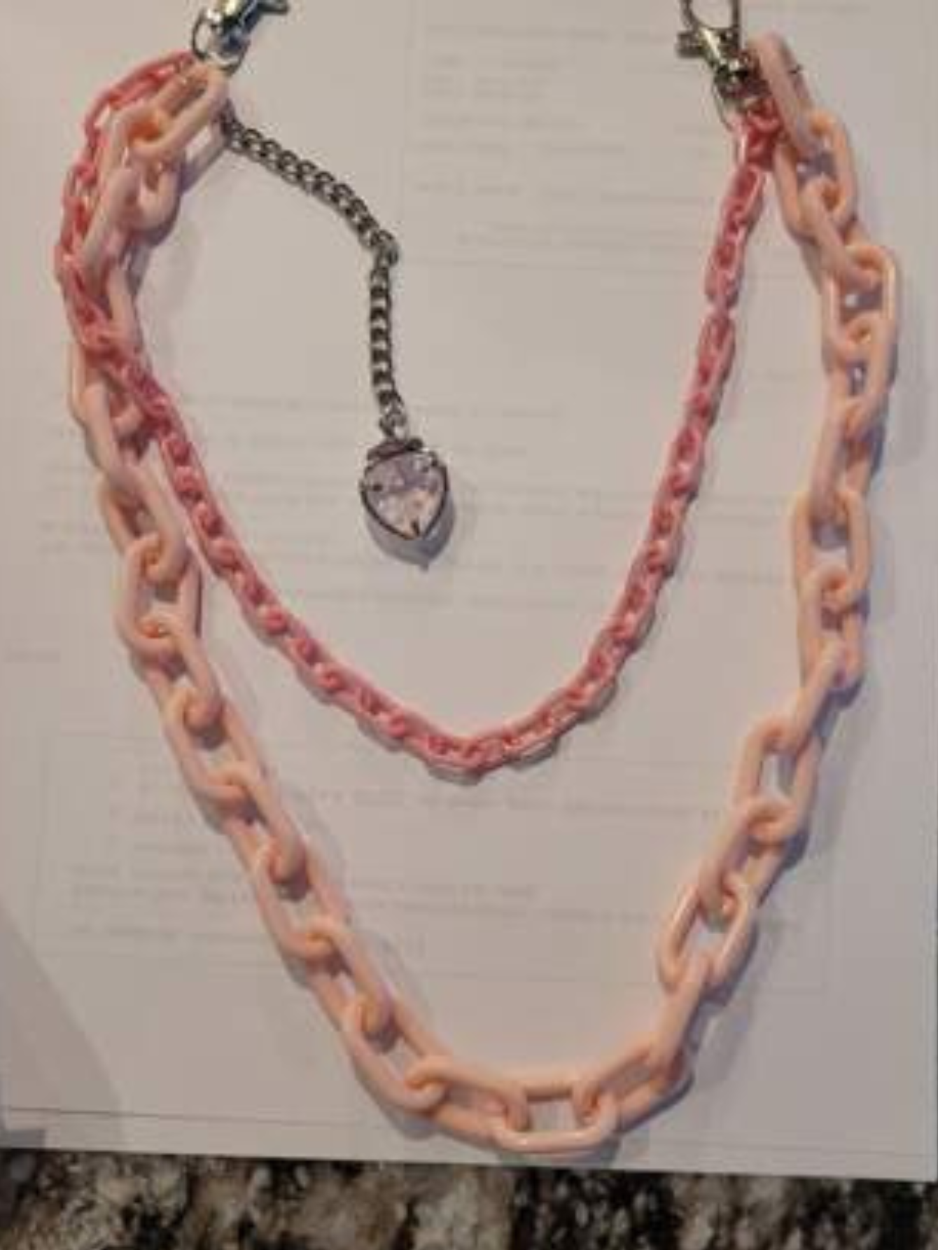 Strawberry Pink Pants Chain