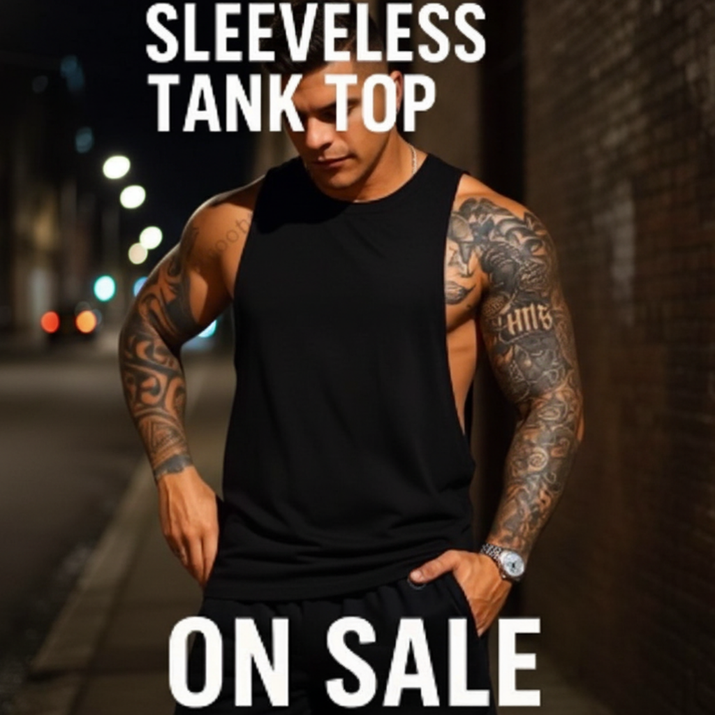 Deep Cut Muscle Tank Top Shirt
