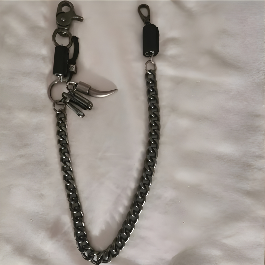 Spiked Heavy Metal Wallet Chain