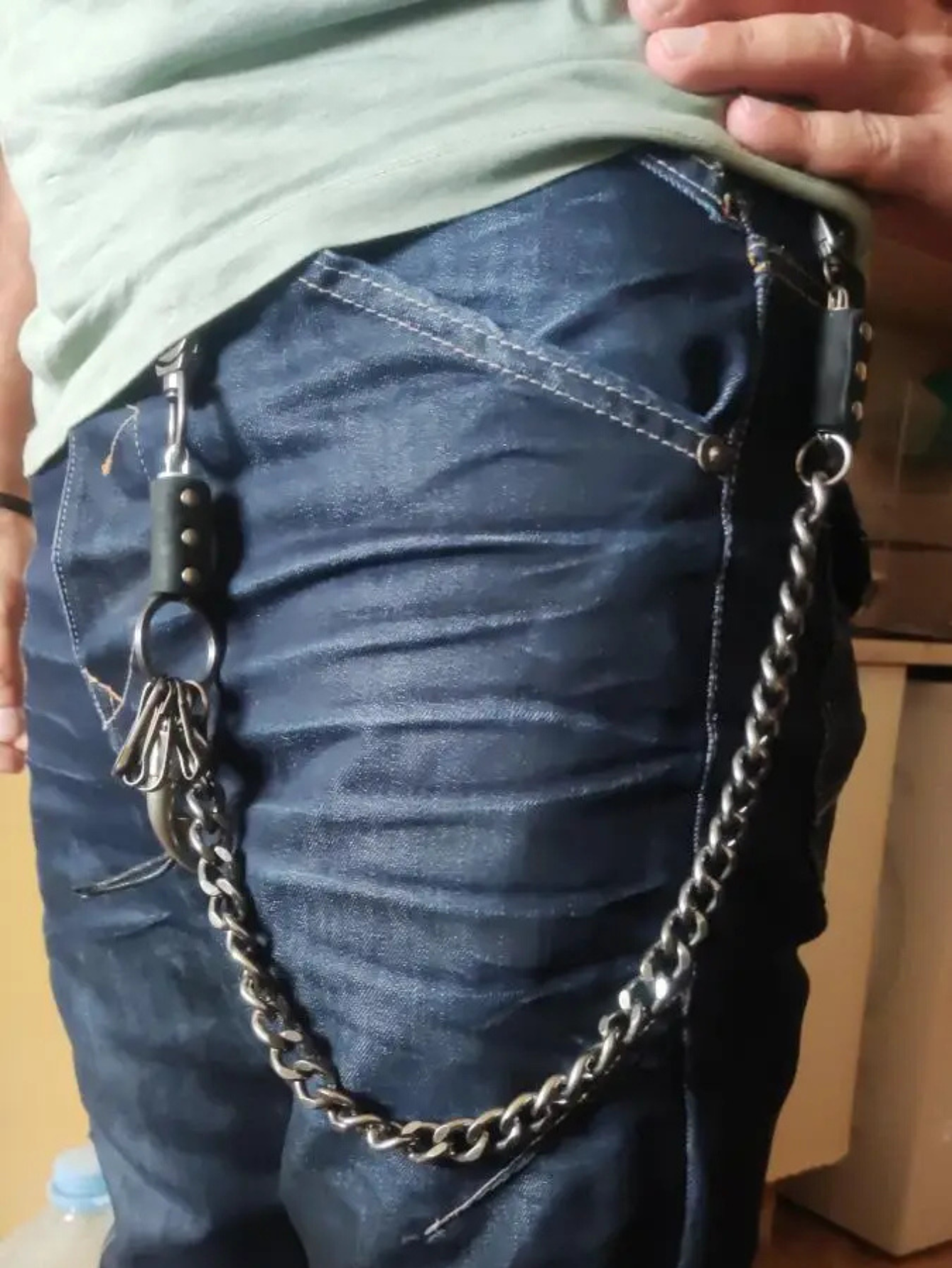 Spiked Heavy Metal Wallet Chain