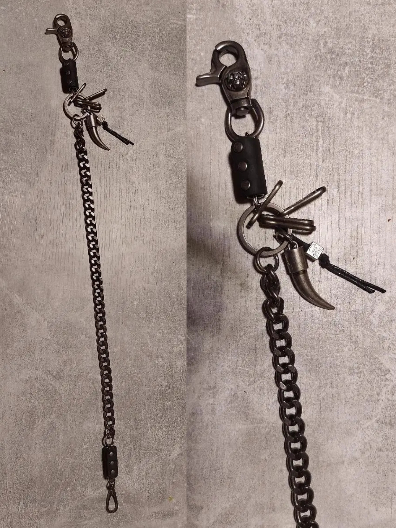Spiked Heavy Metal Wallet Chain