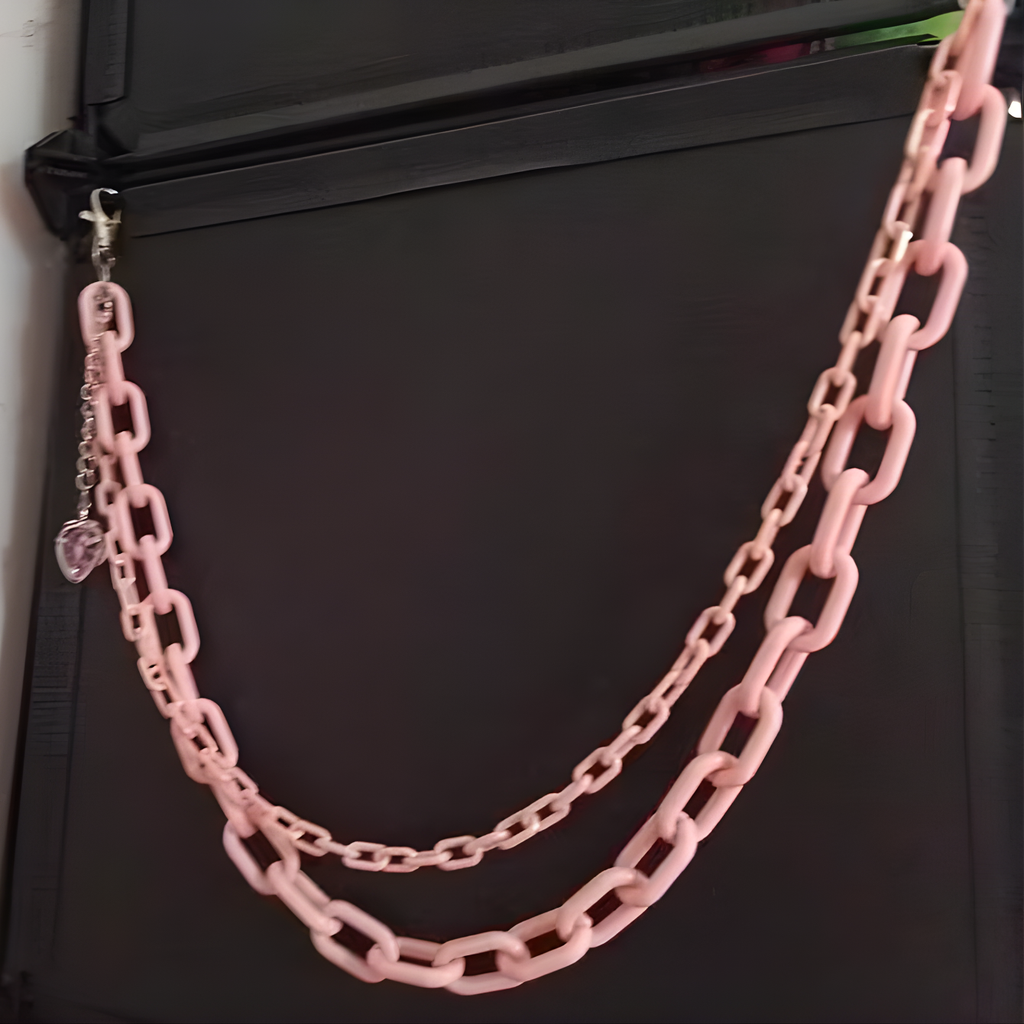 Strawberry Pink Pants Chain