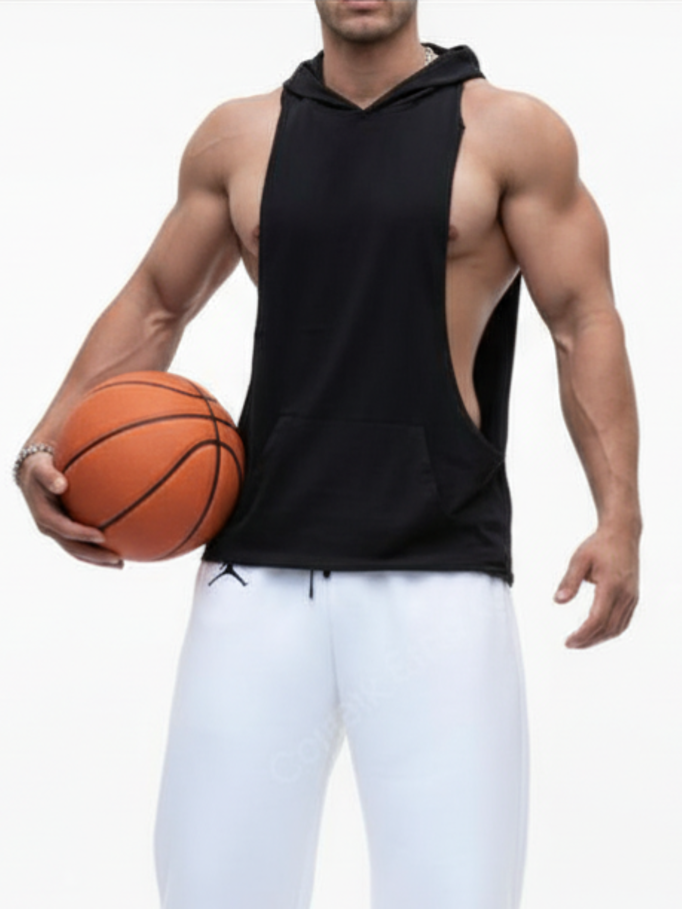 Black Muscle Hoodie