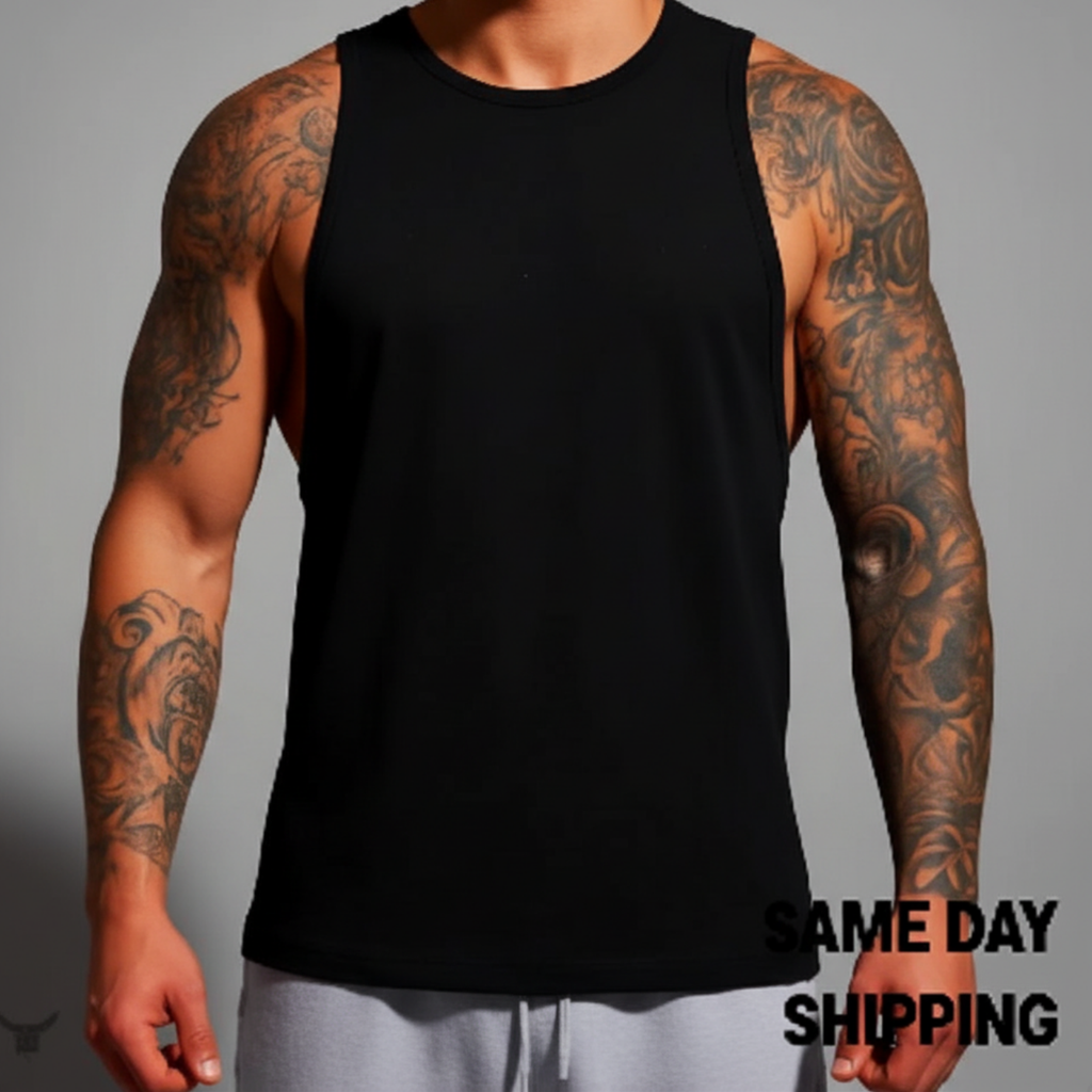Deep Cut Muscle Tank Top Shirt