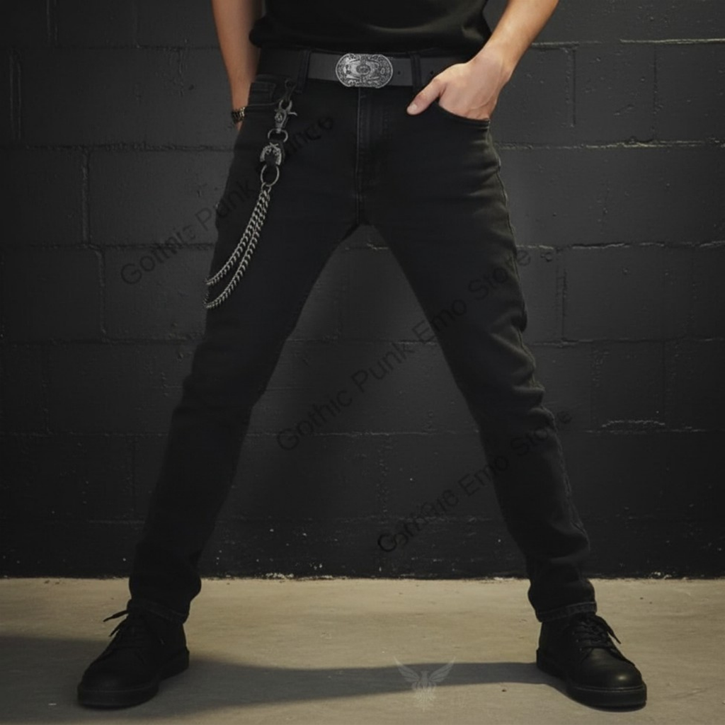Spiked Heavy Metal Wallet Chain