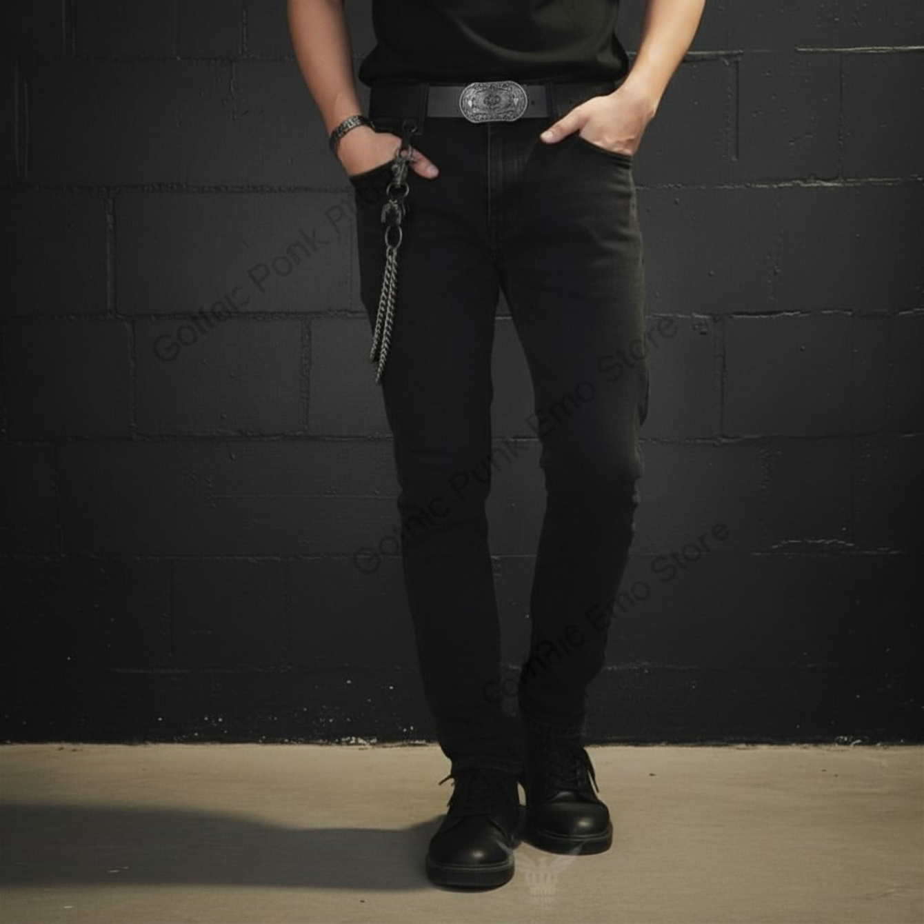 Spiked Heavy Metal Wallet Chain