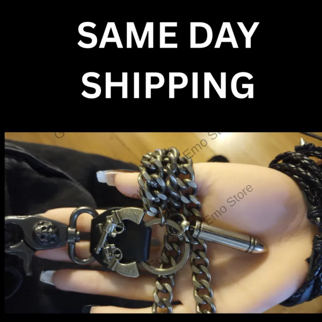 Spiked Heavy Metal Wallet Chain