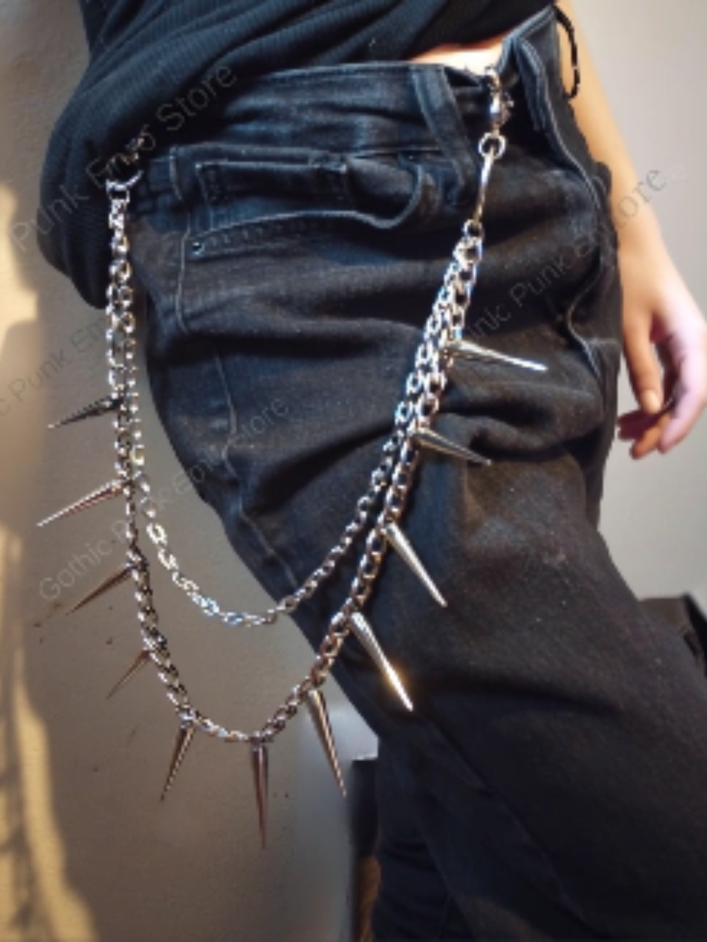 Spiked Punk Wallet Chain