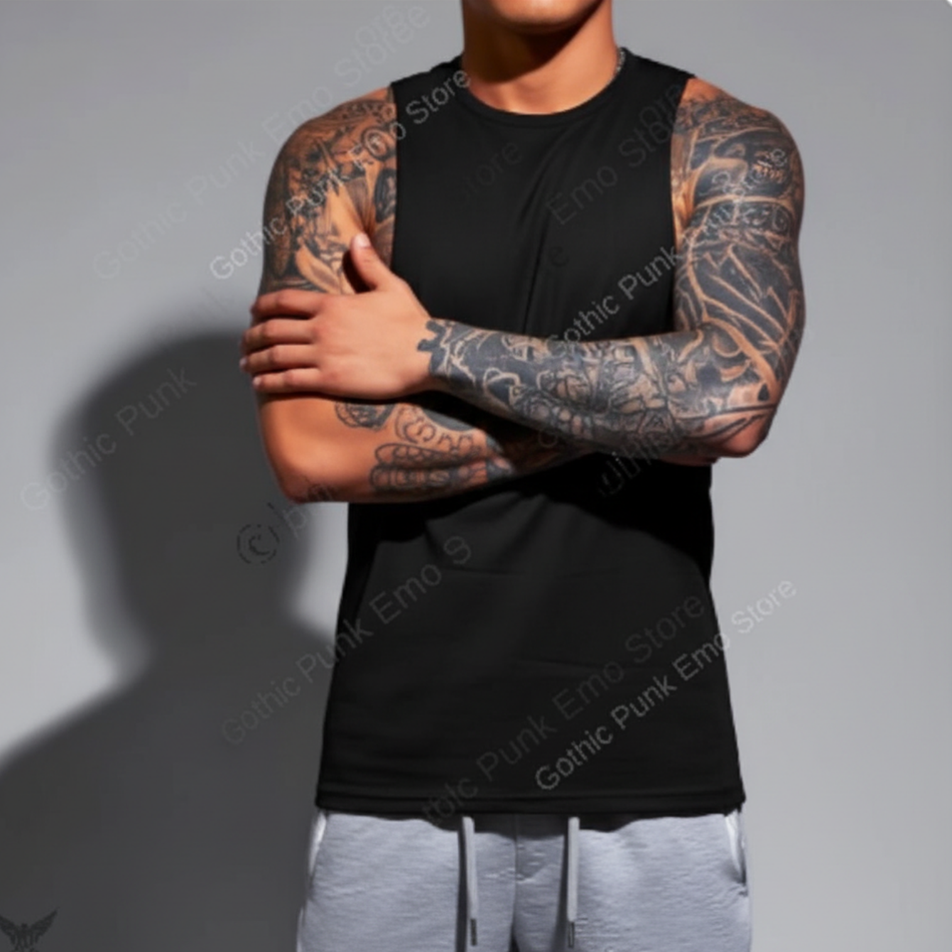 Deep Cut Muscle Tank Top Shirt